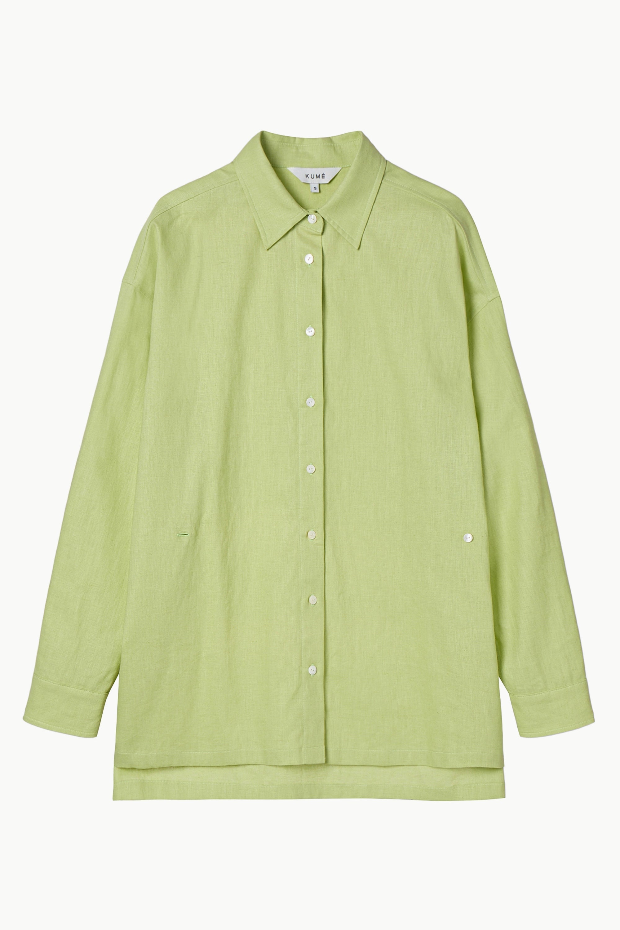 Linen Blend Crossover Shirt