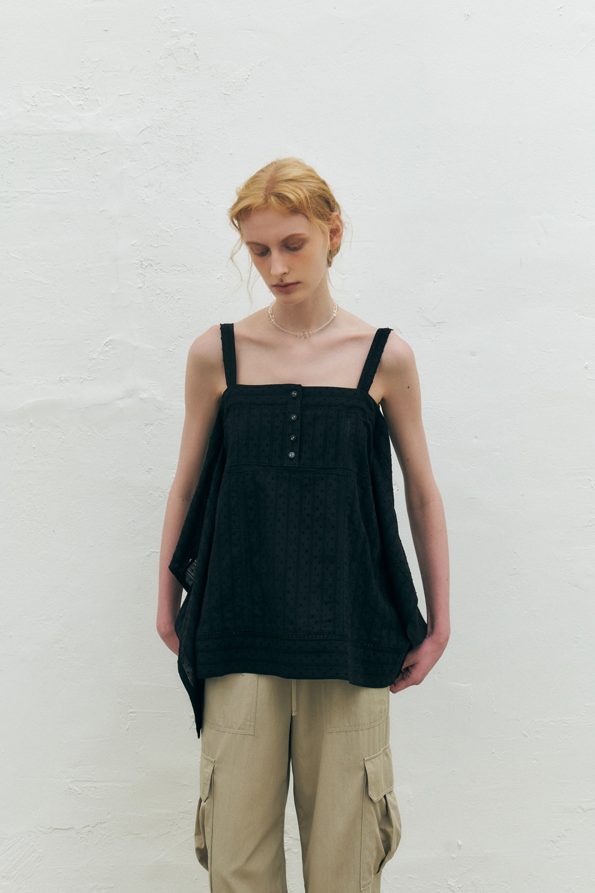 Eyelet Embroidered Cotton Top