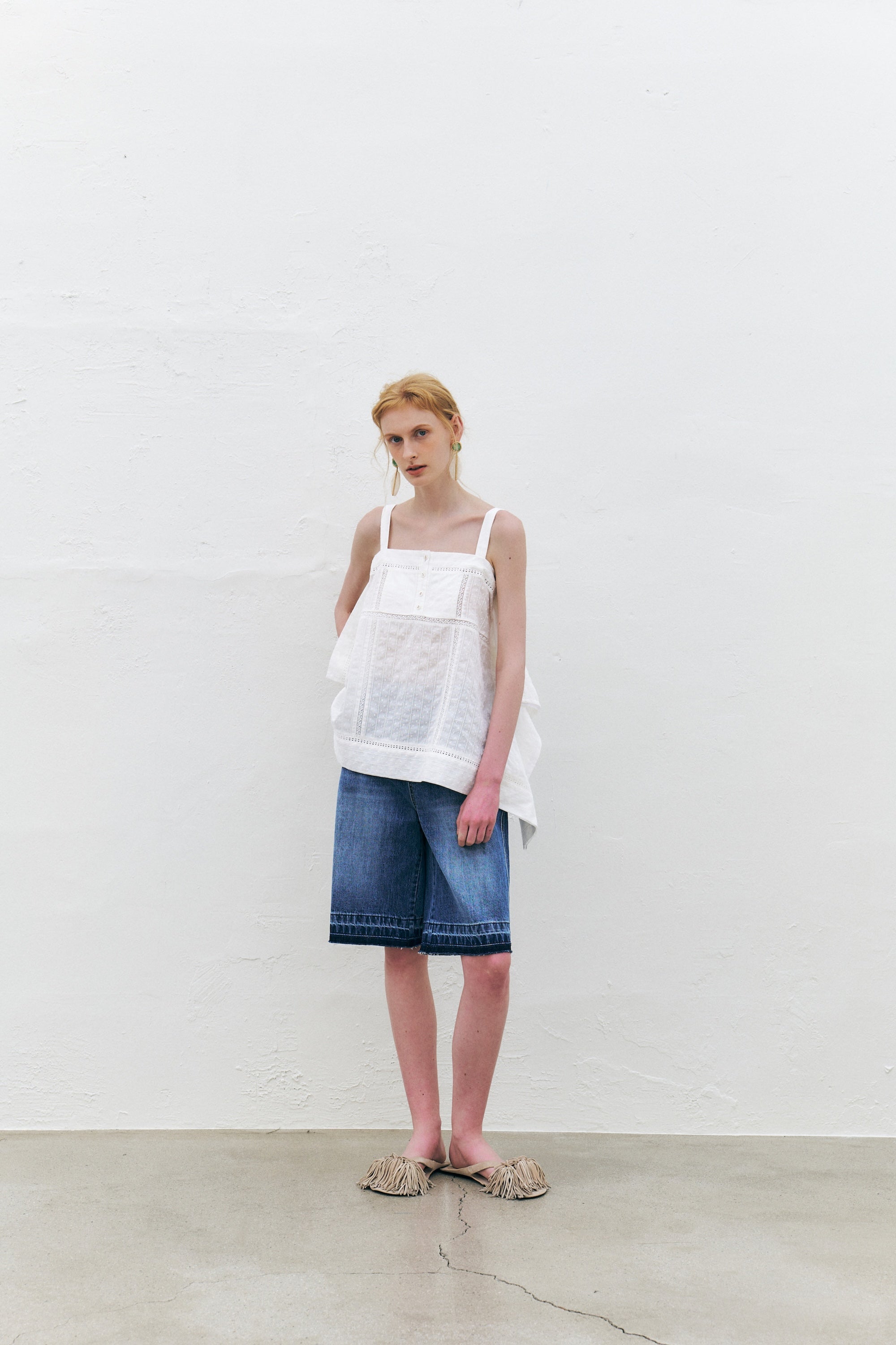 Eyelet Embroidered Cotton Top