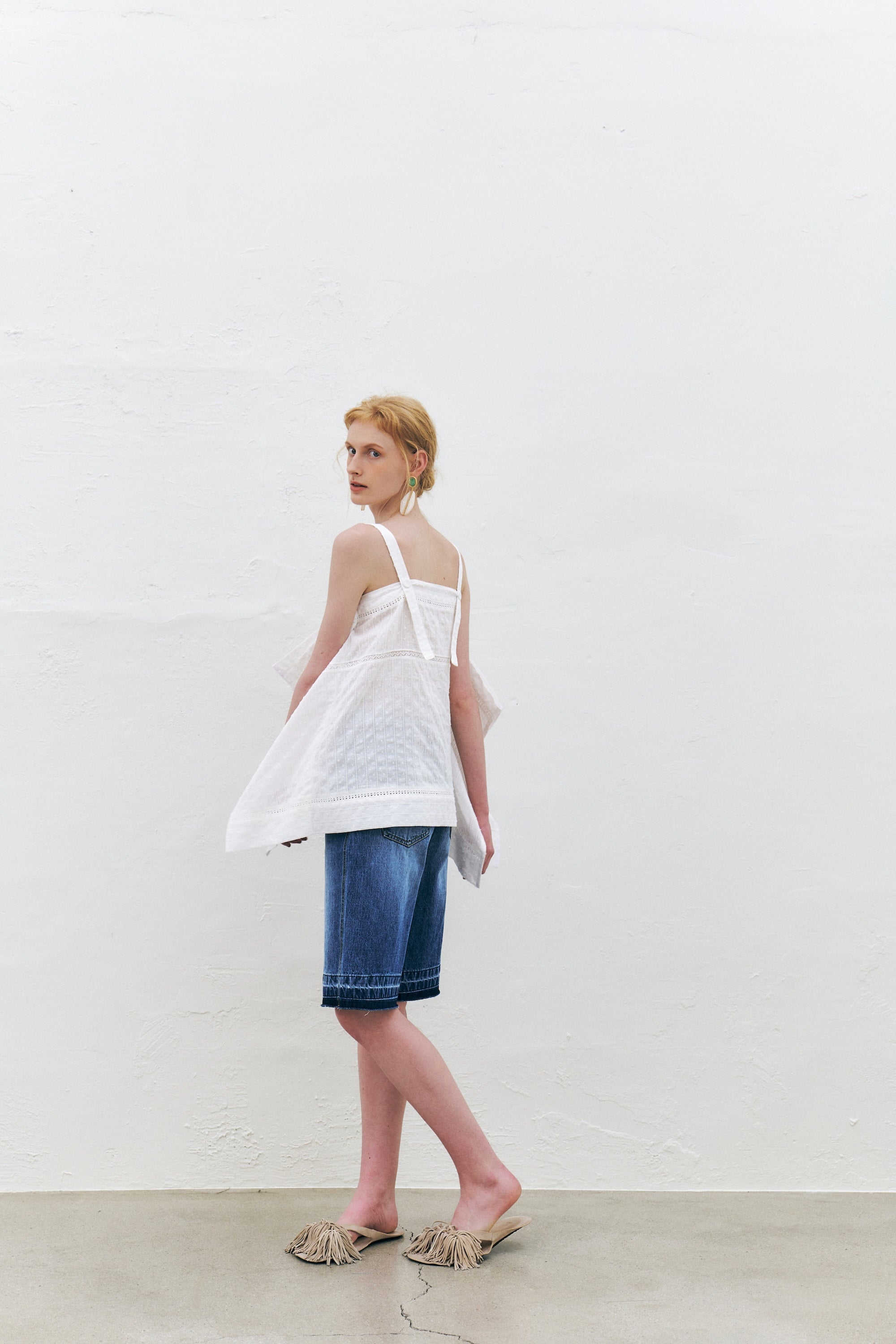 Eyelet Embroidered Cotton Top