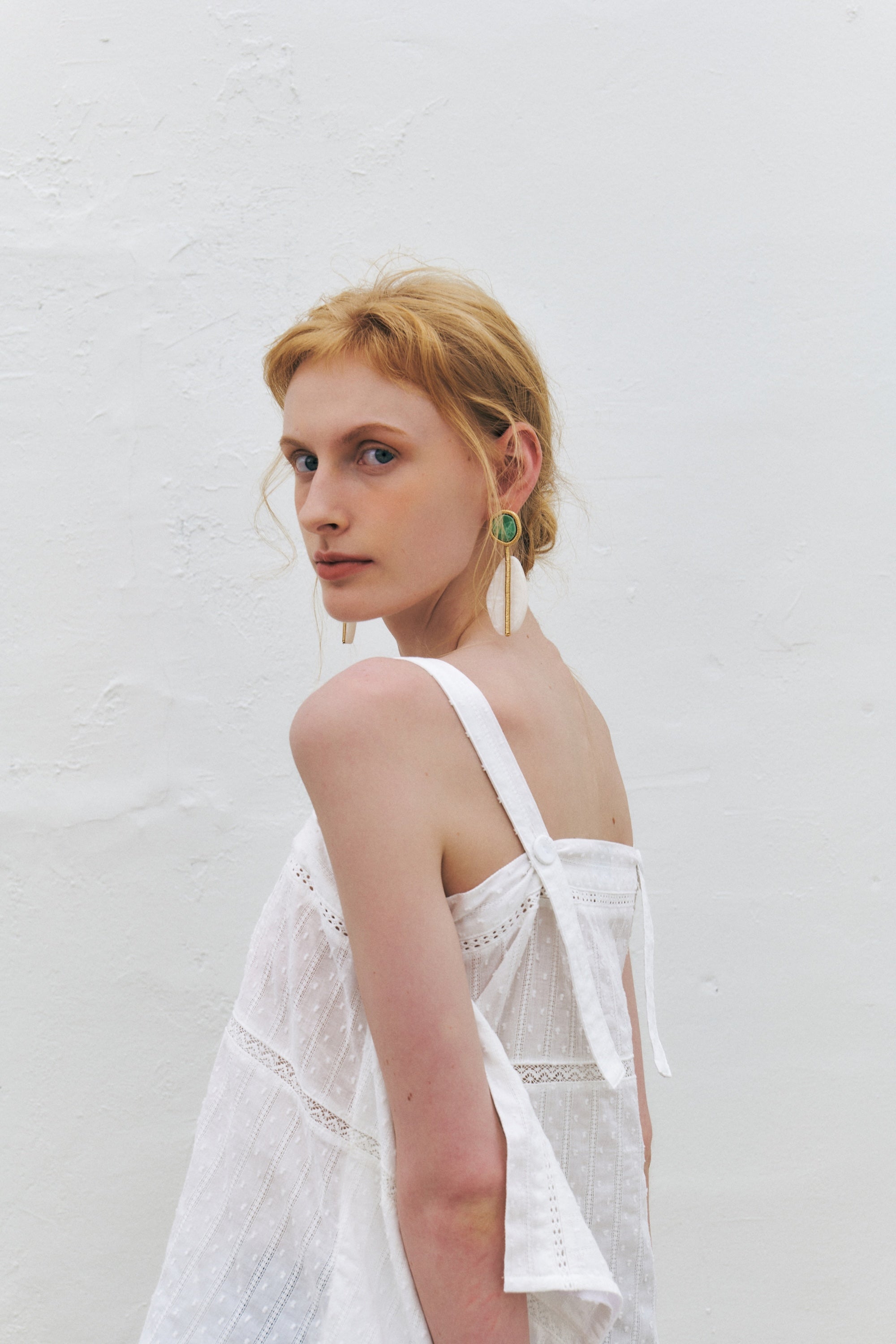 Eyelet Embroidered Cotton Top