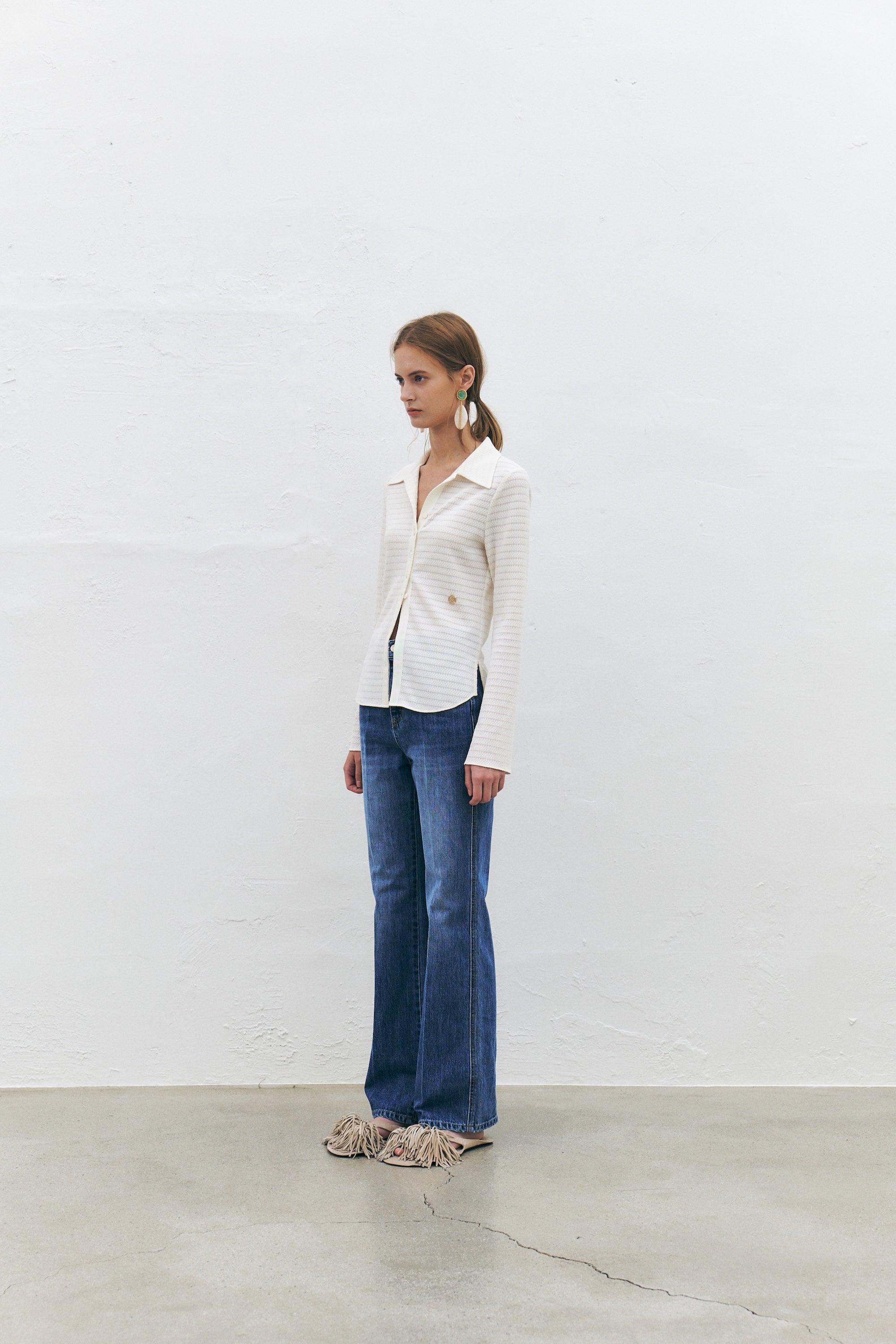 Crinkled Fitted Shirt