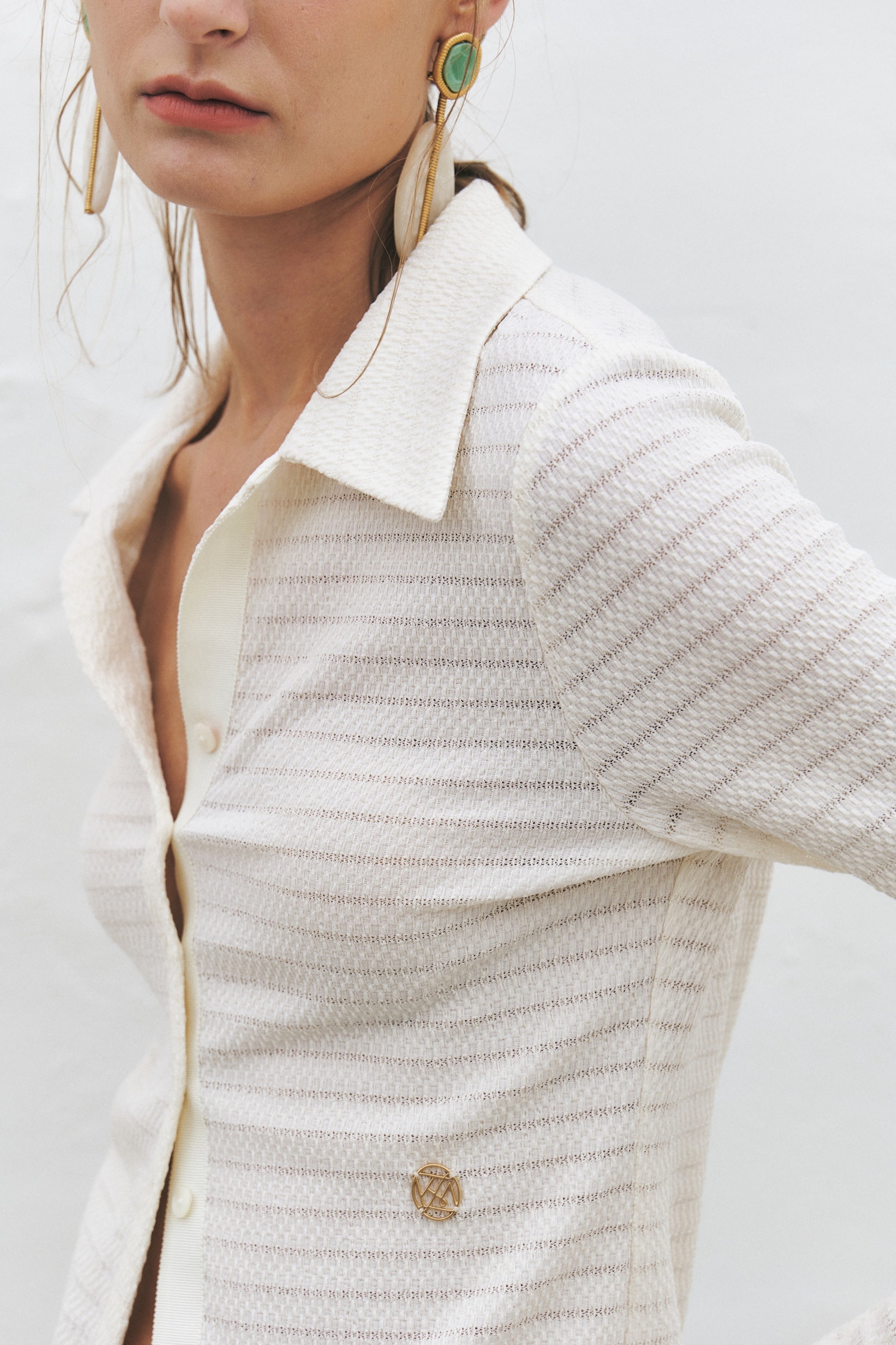 Crinkled Fitted Shirt