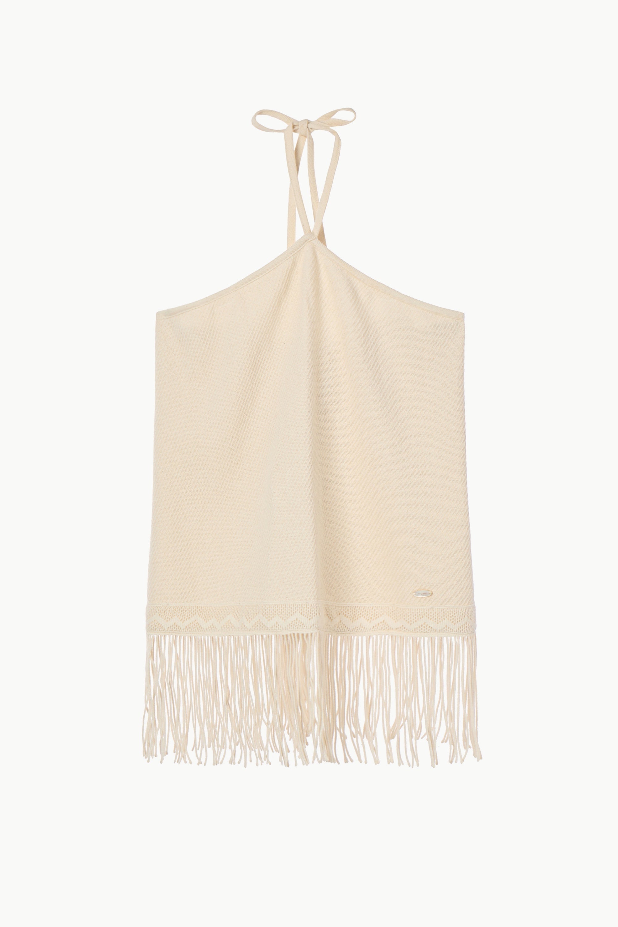 Cotton Fringe Halter Top