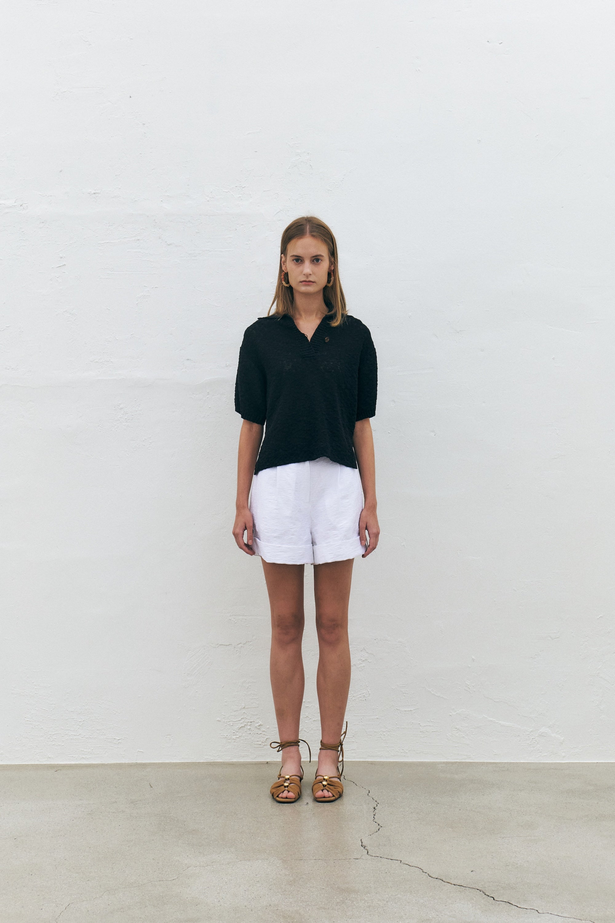 Paisley Linen Blend Shorts