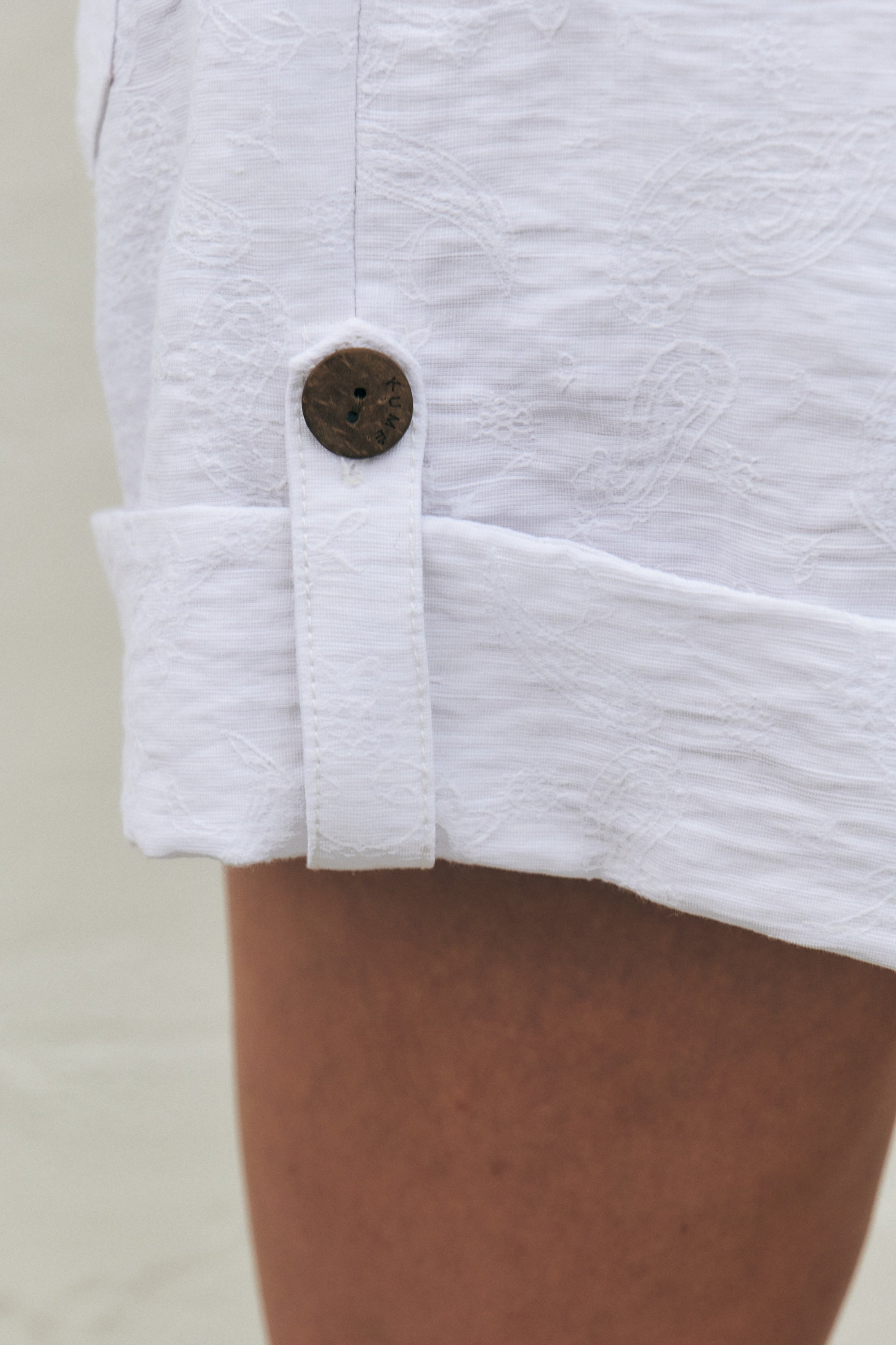 Paisley Linen Blend Shorts