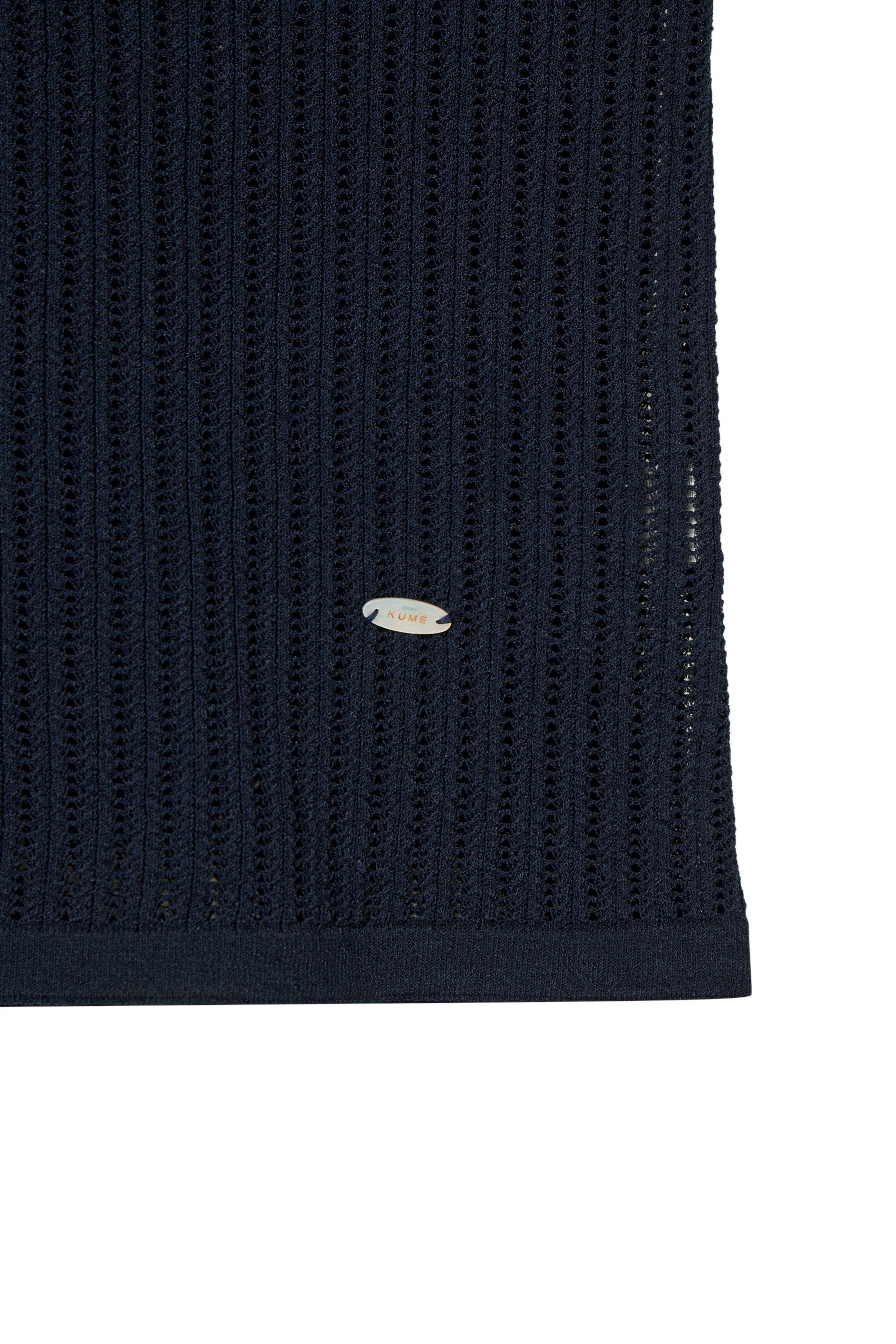 Rayon Blend Fitted Short-Sleeved Sweater