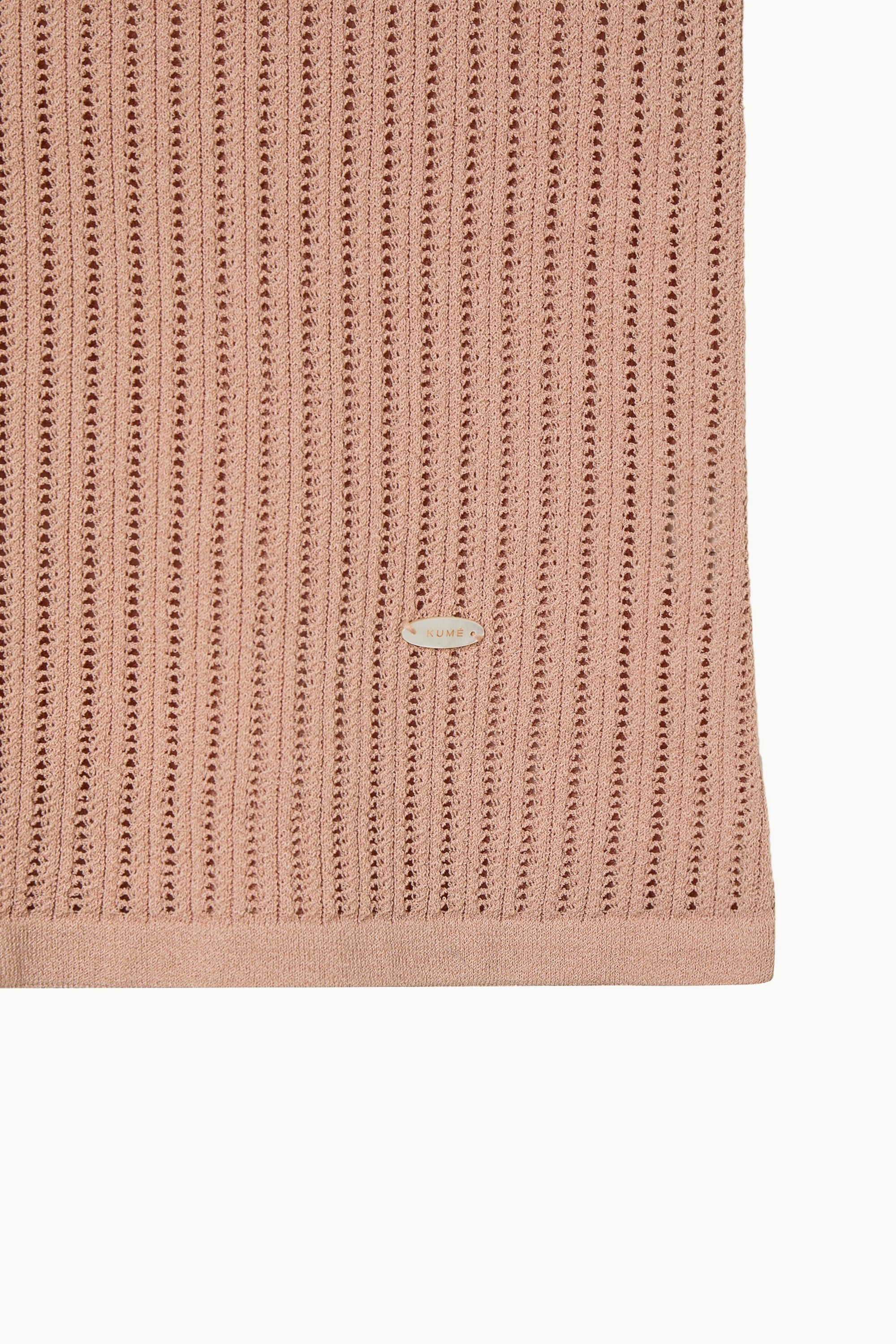 Rayon Blend Fitted Short-Sleeved Sweater