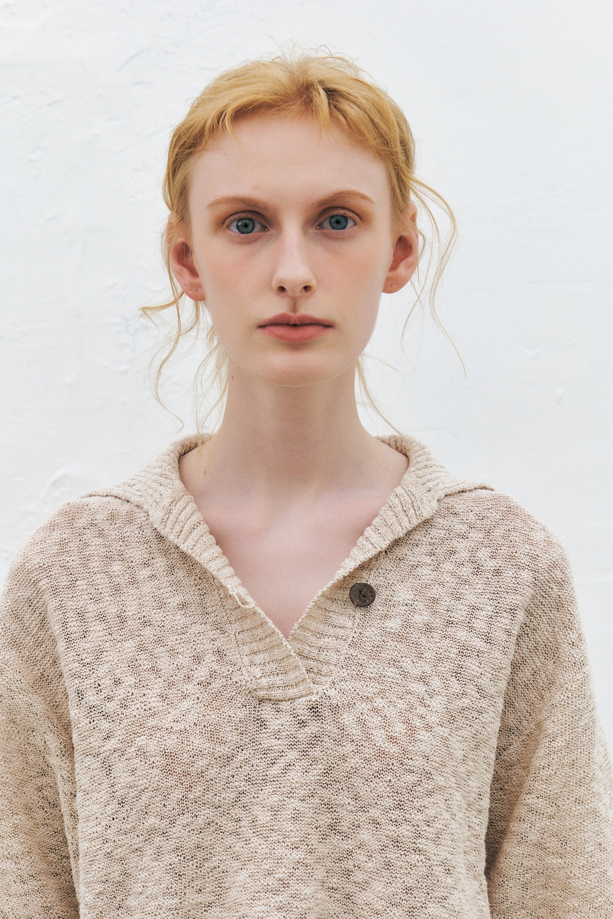 Slub Cotton Blend Sweater