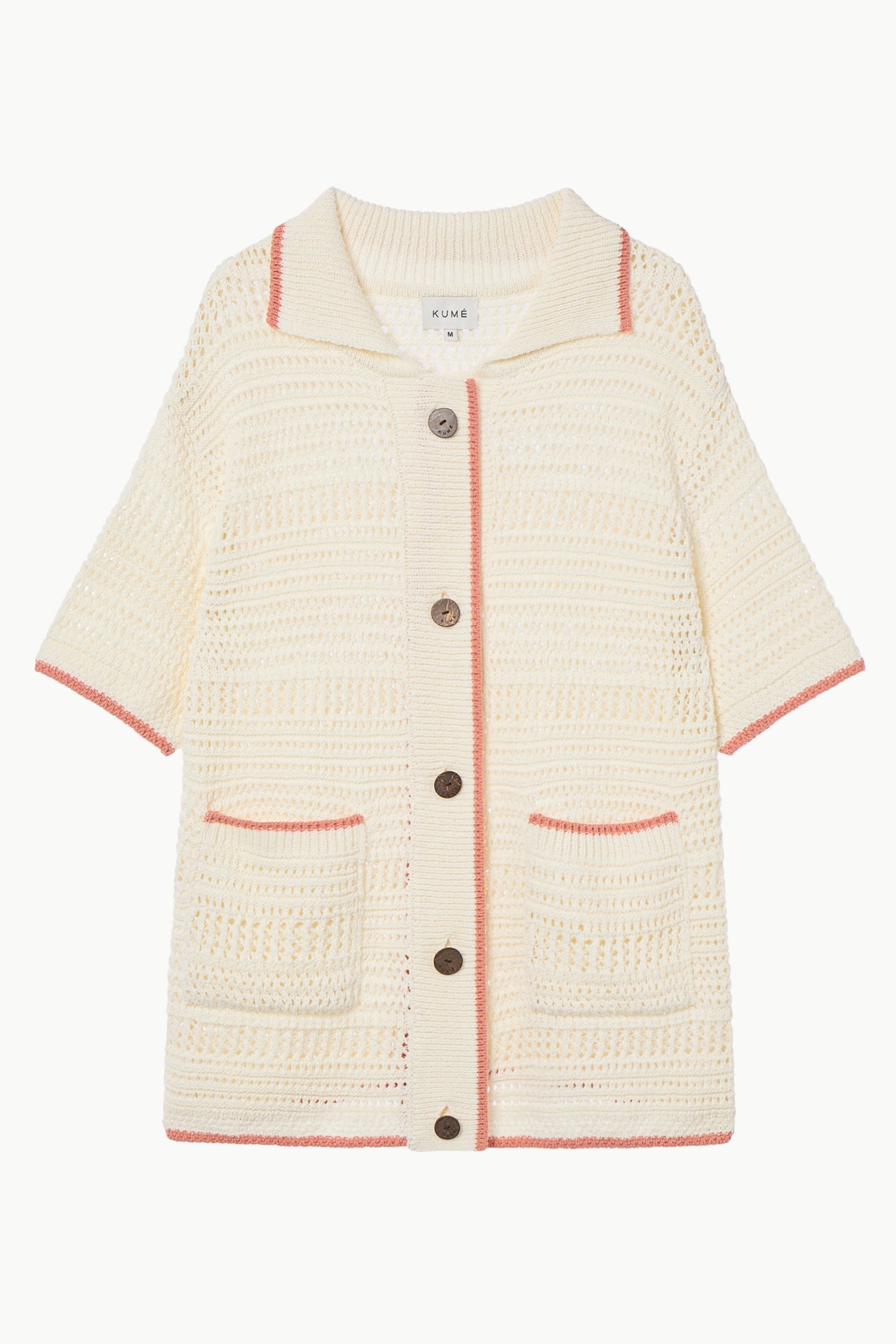 Crochet Cotton Short-sleeved Cardigan