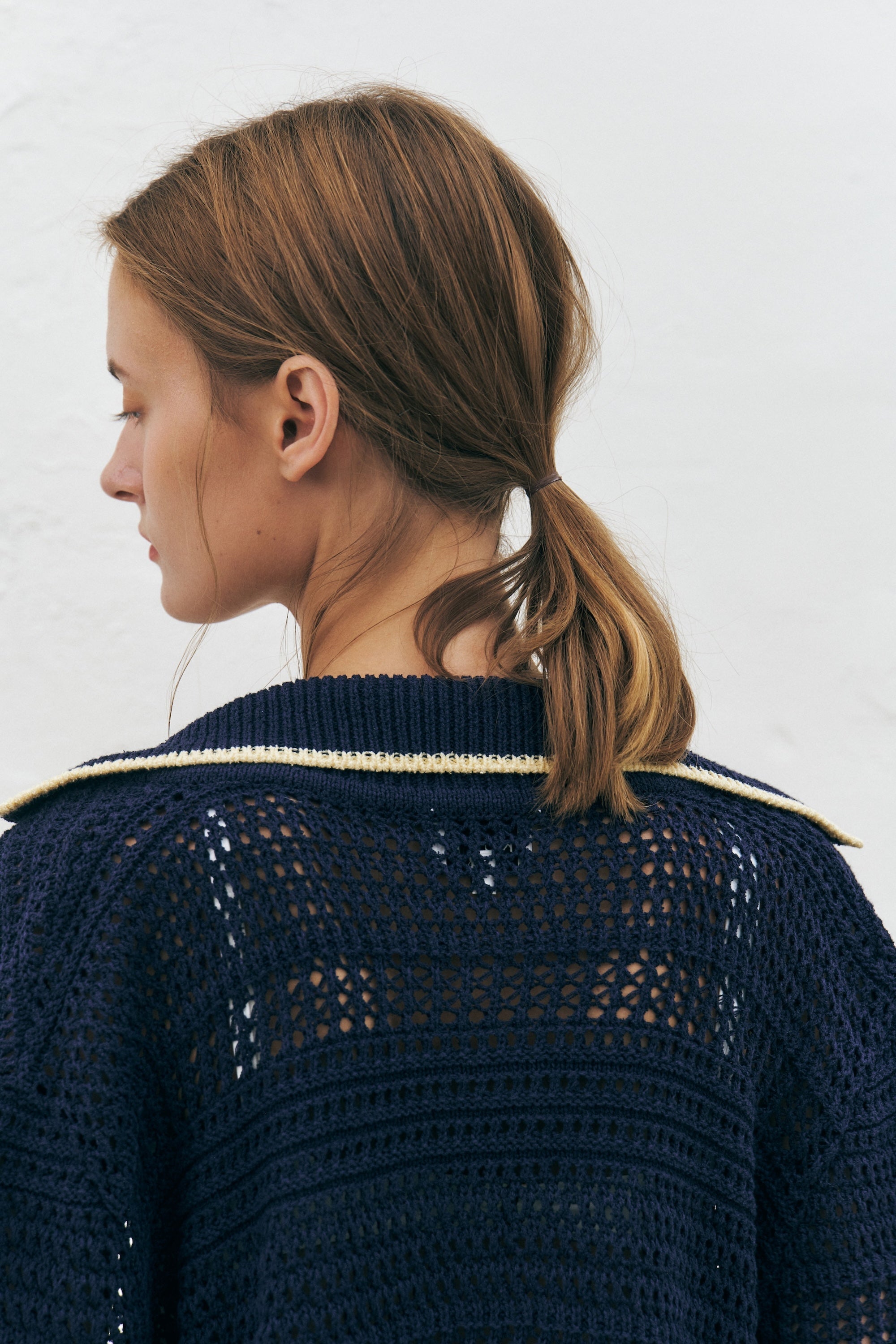 Crochet Cotton Short-sleeved Cardigan