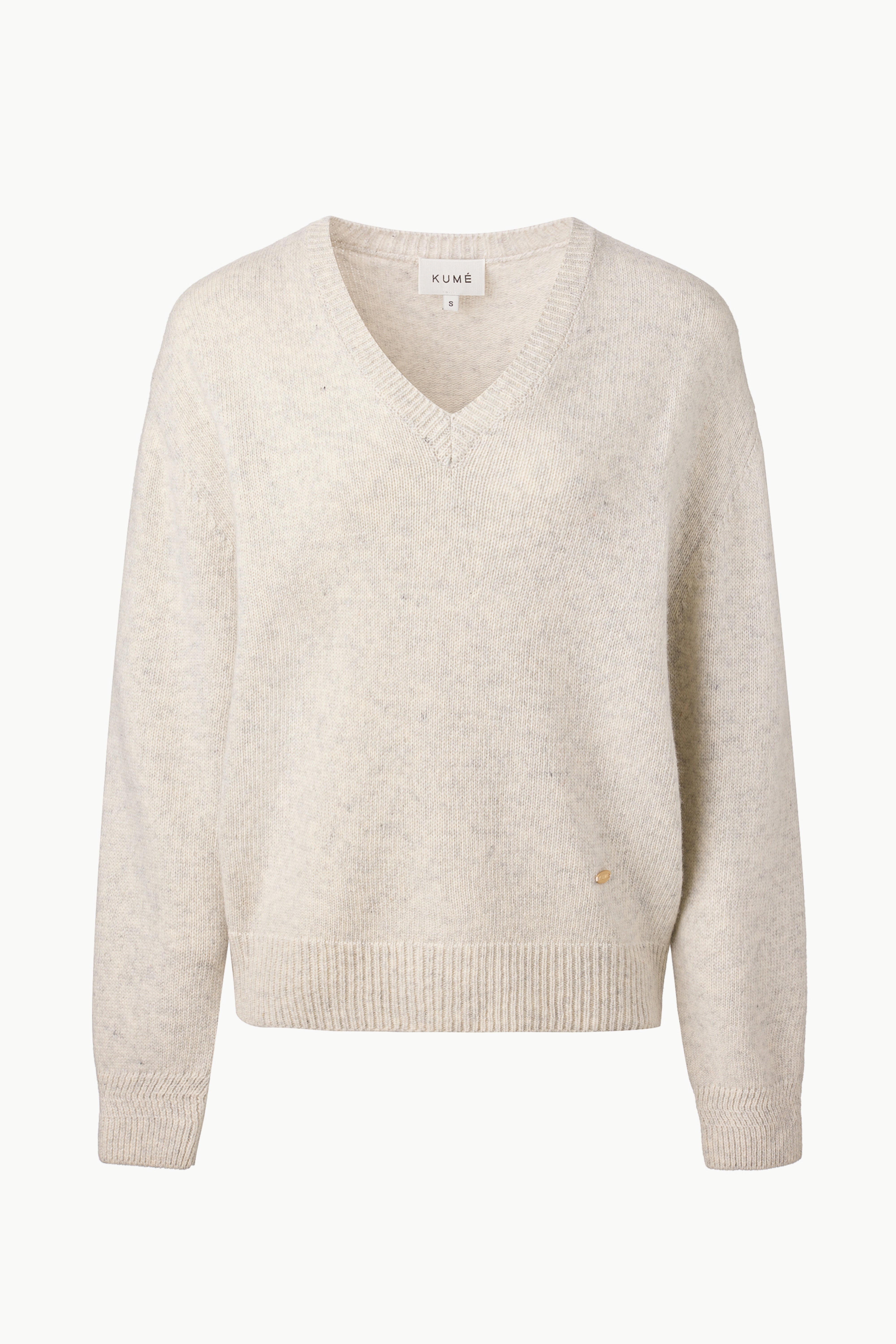 V-neck Superfine Merino Wool Sweater
