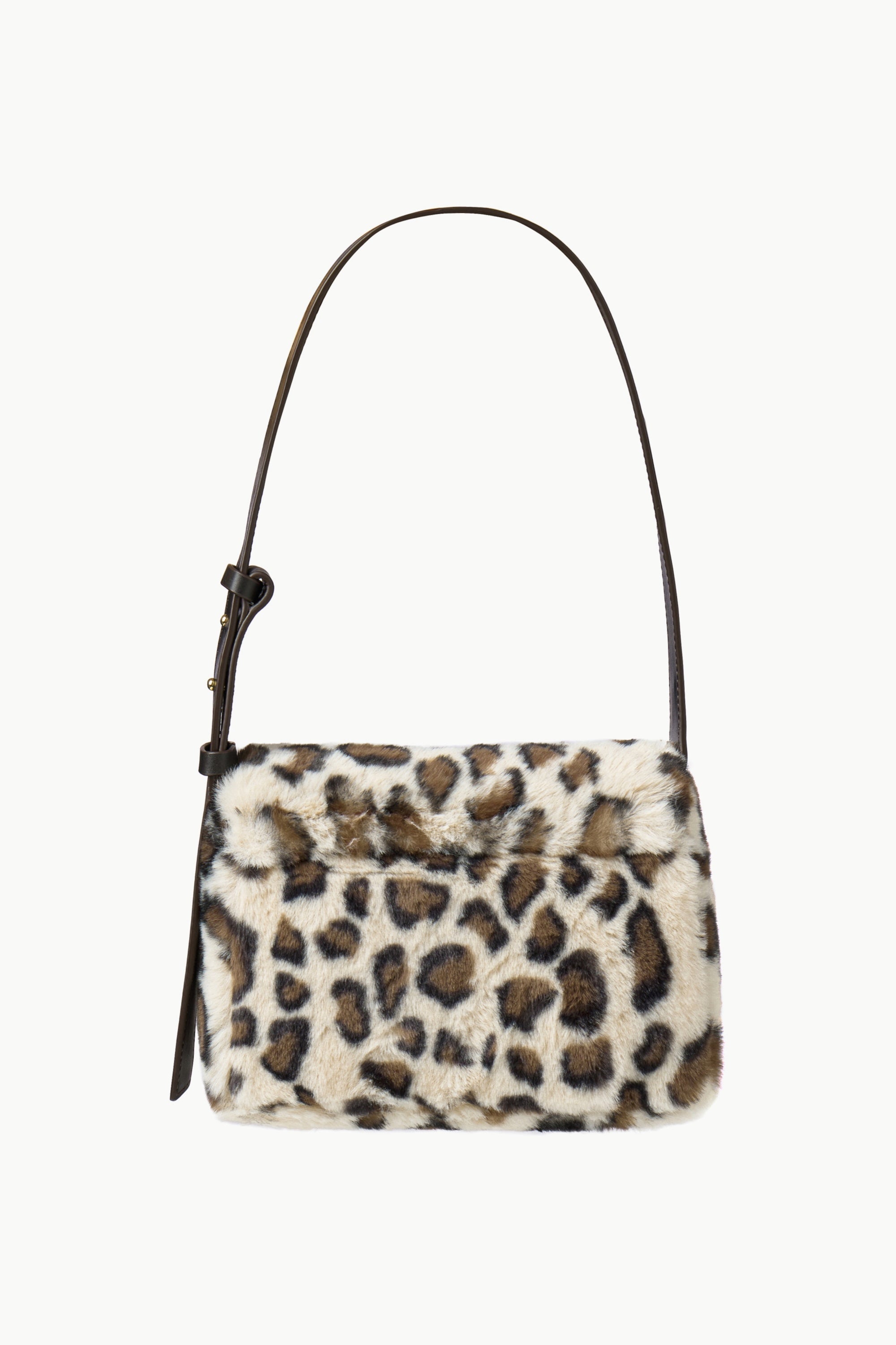 Eco-friendly Leopard Fur Shoulder Bag