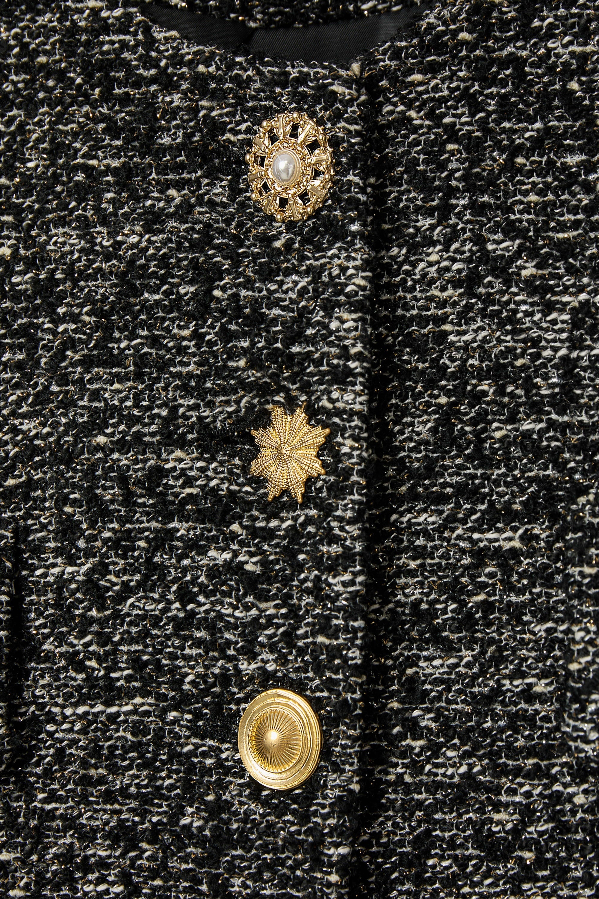 Three Button Tweed Jacket