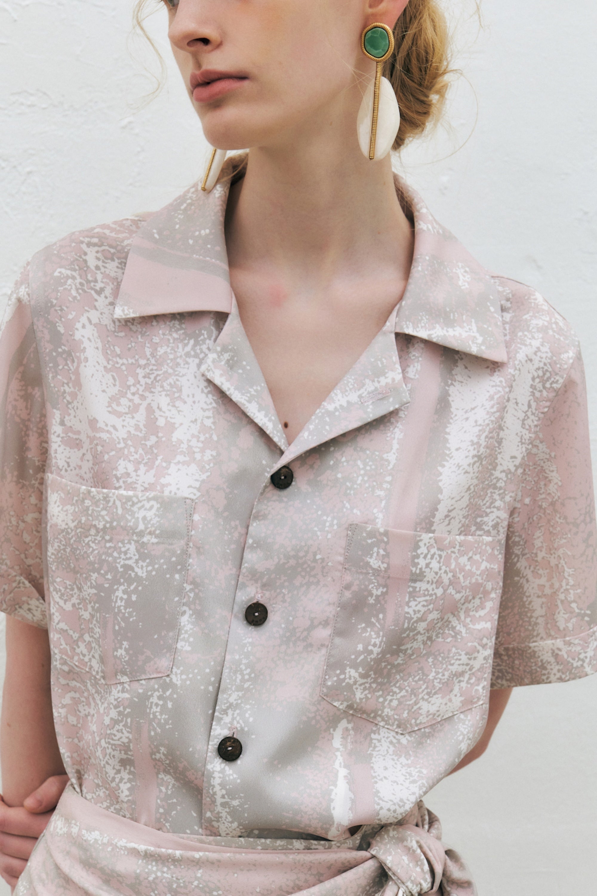 Printed Silky Shirt