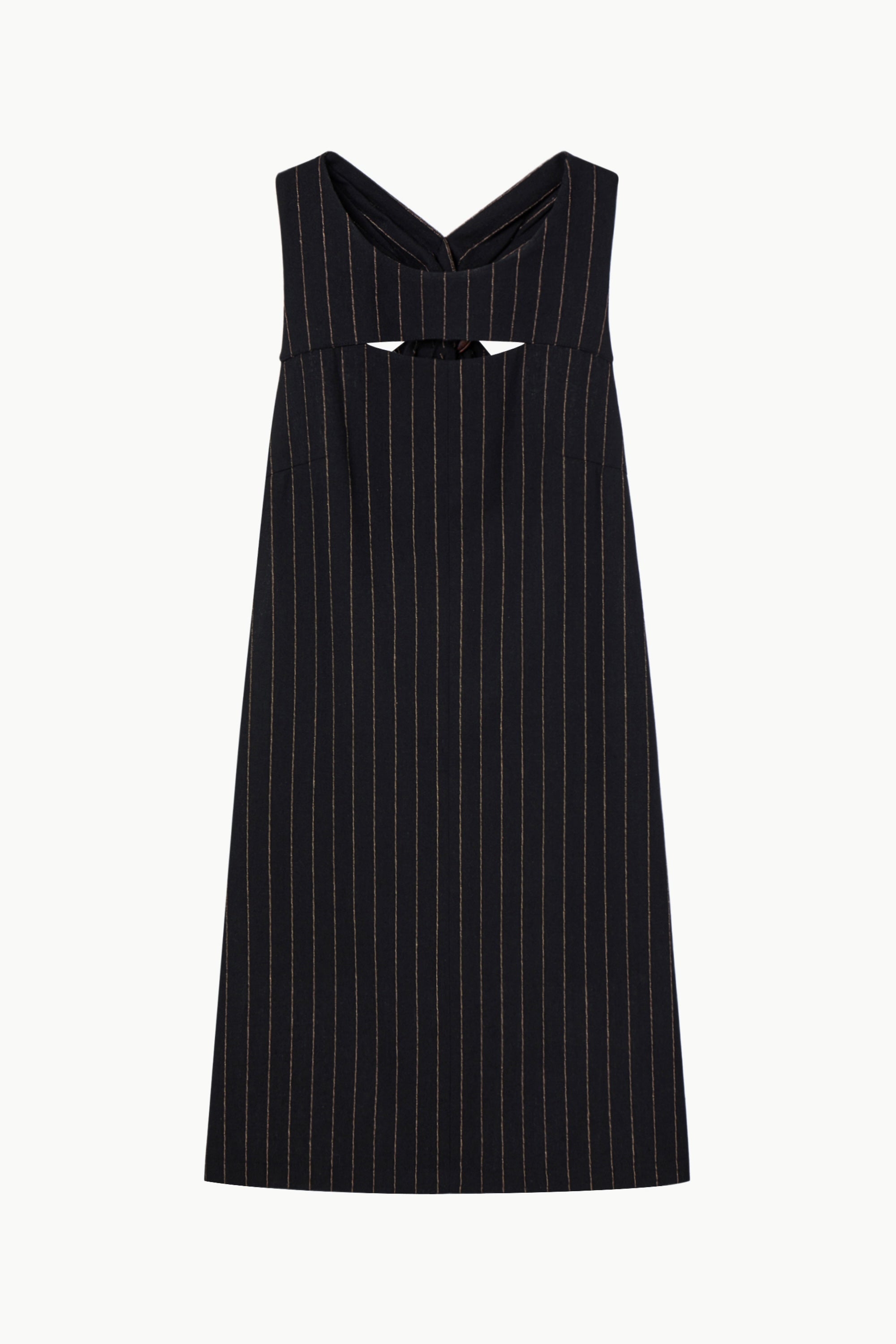 Striped Linen Blend O Ring Dress