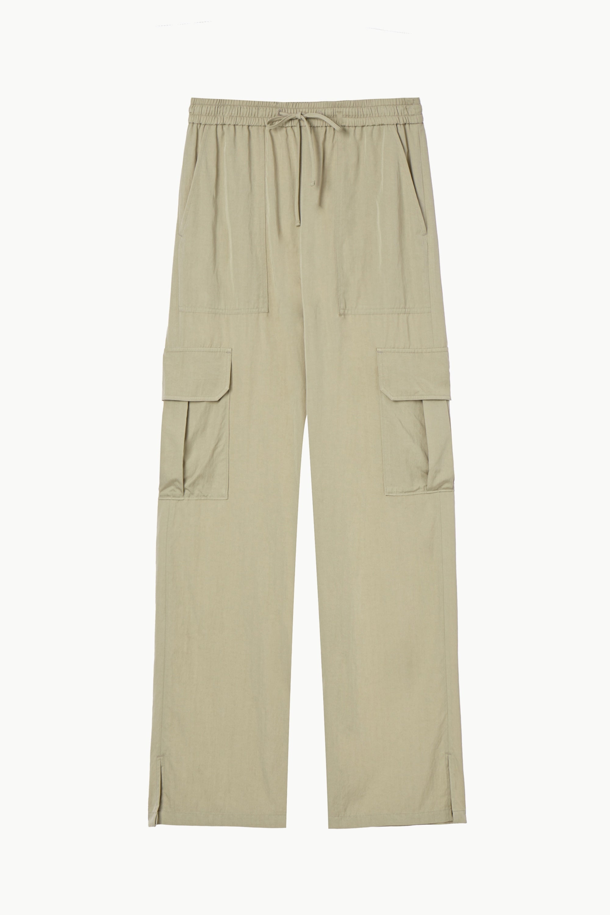 Rayon Banded Cargo Pants