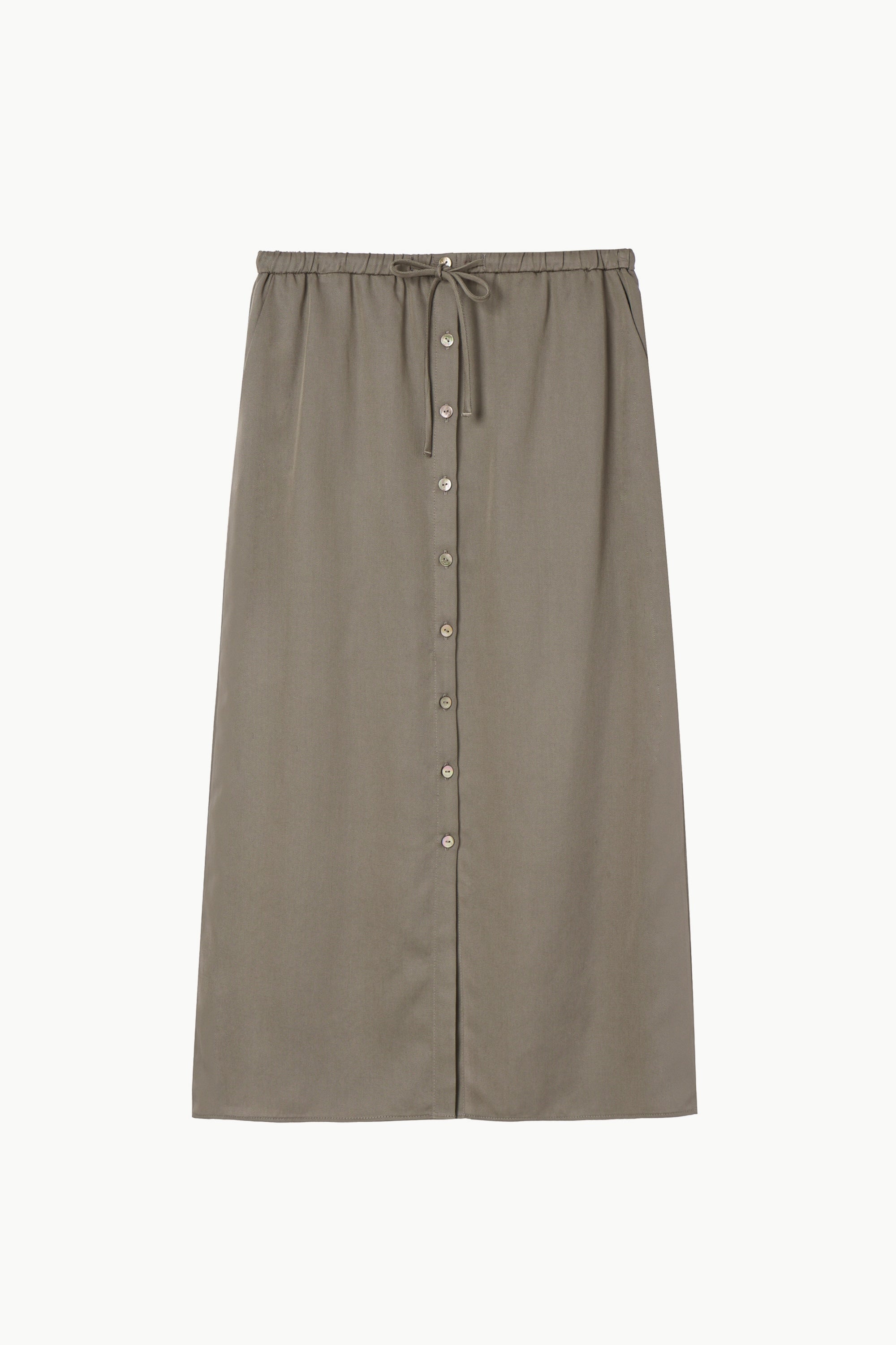 Tencel Twill Banded Skirt