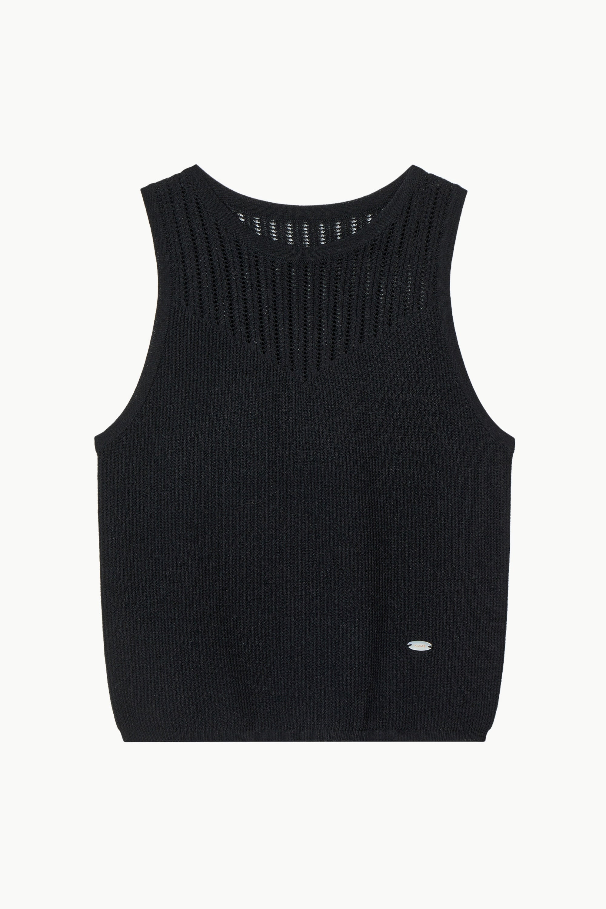 Rayon Blend Fitted Sleeveless Sweater