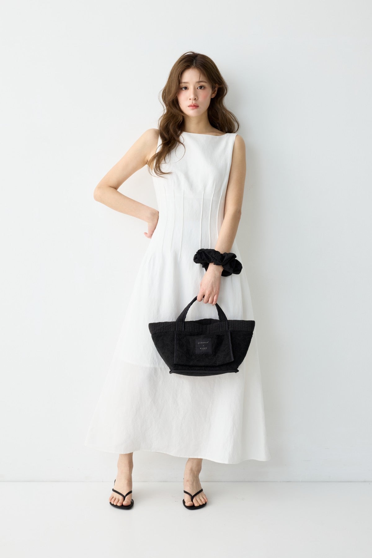 pionunnal x KUMÉ コラボ トートバッグ ガーデンミニ Pionunnal x KUME Garden Mini Lace Reversible Bag