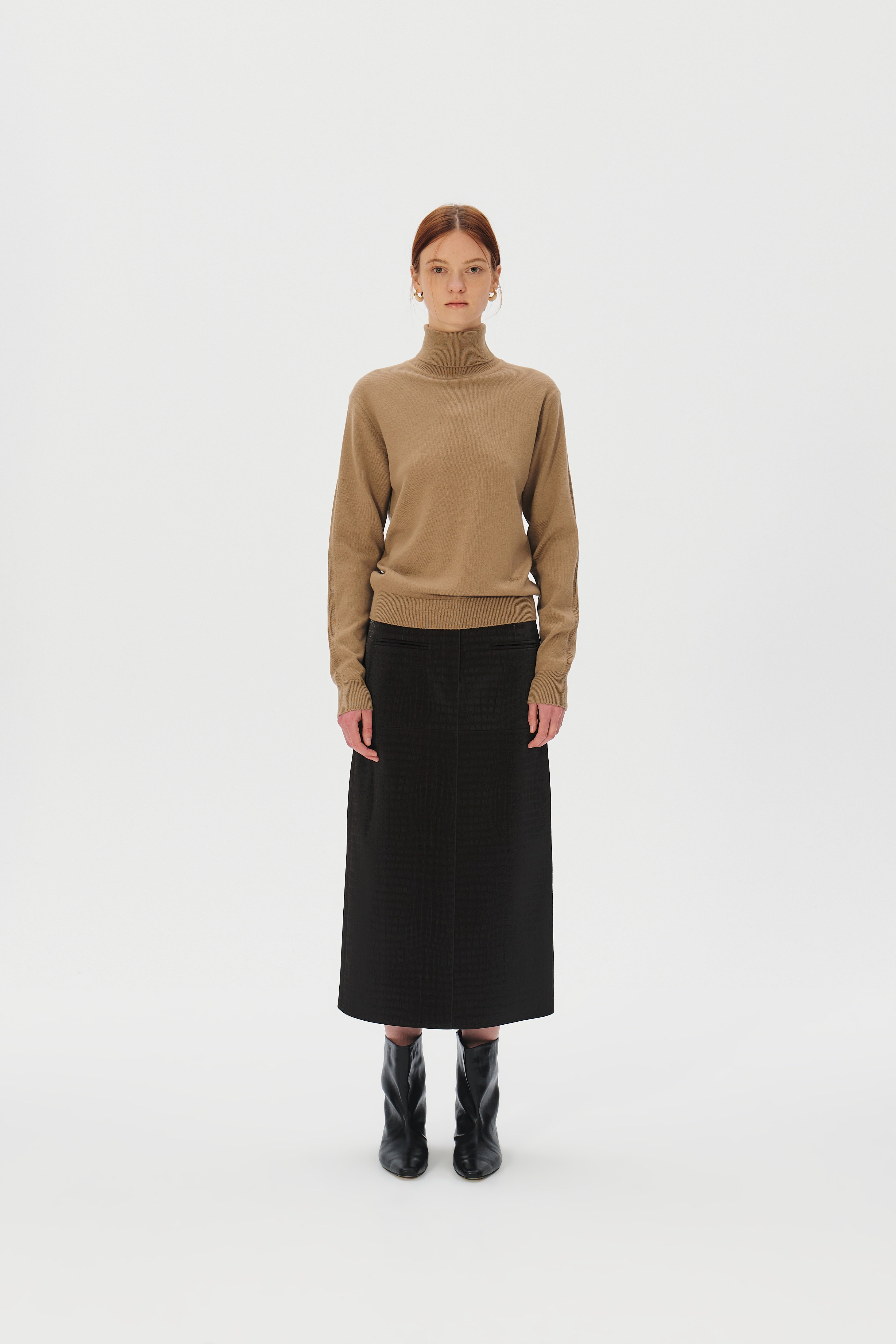 Turtleneck Superfine Merino Wool Sweater