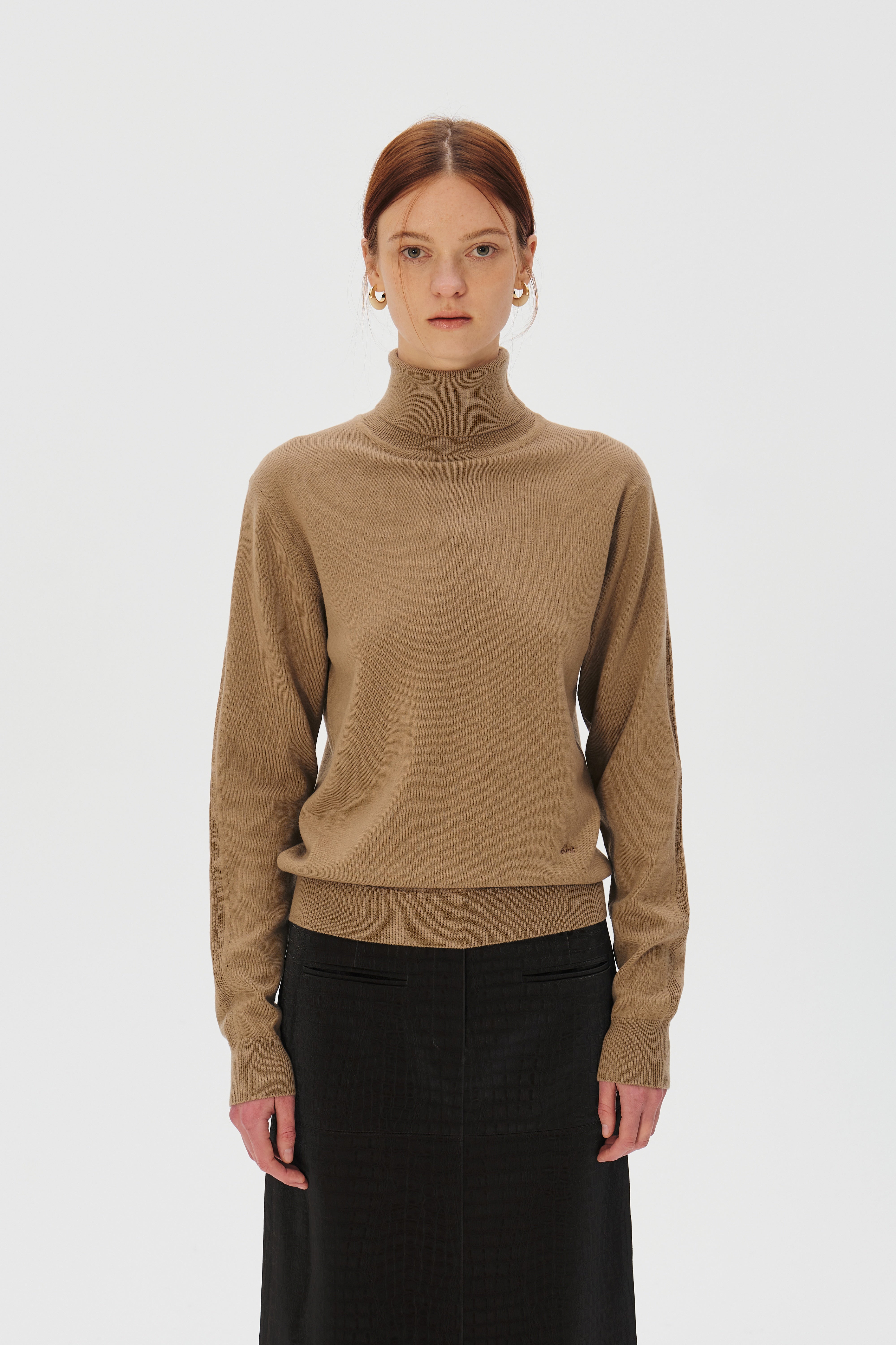 Turtleneck Superfine Merino Wool Sweater