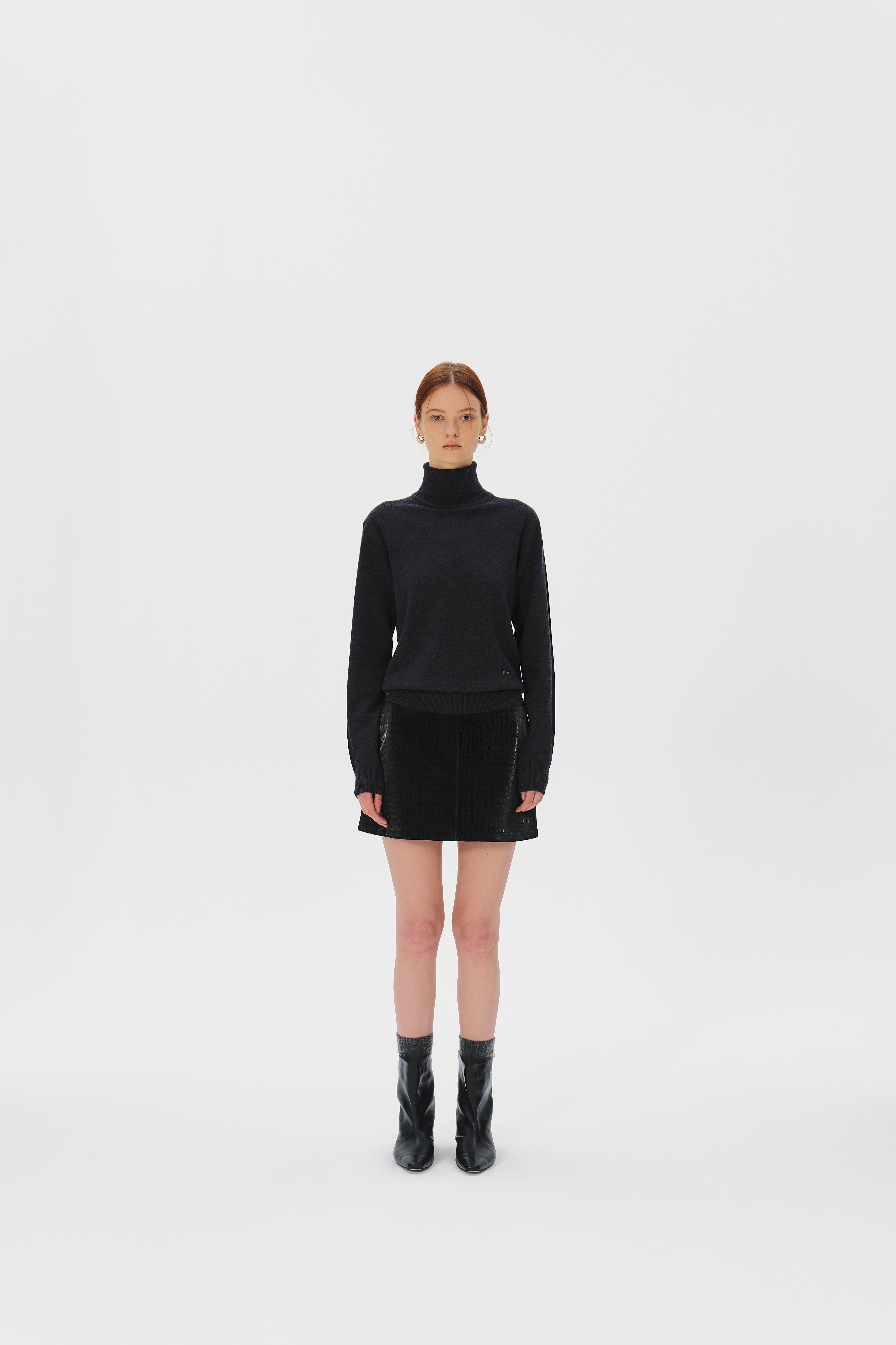 Turtleneck Superfine Merino Wool Sweater