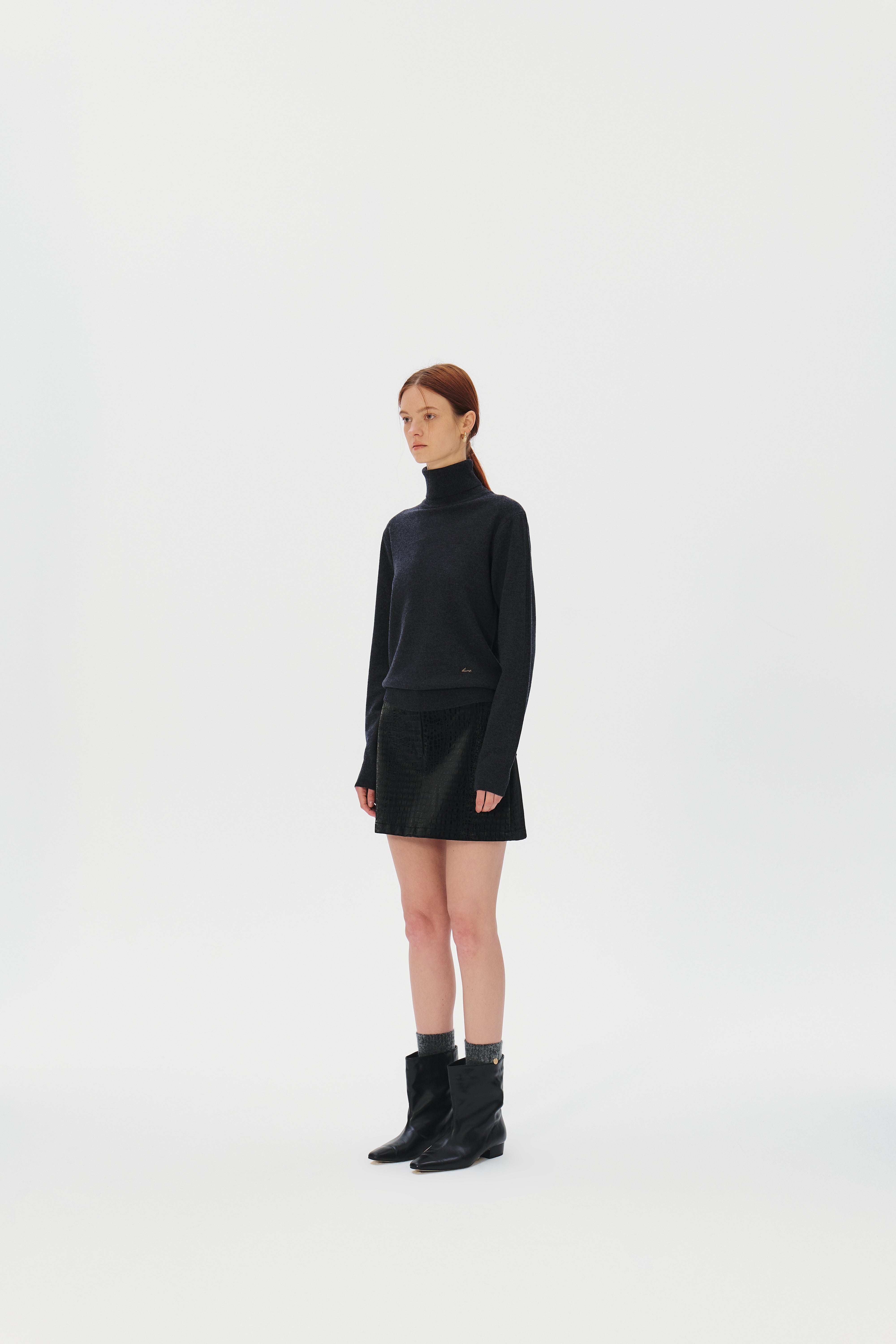 Turtleneck Superfine Merino Wool Sweater