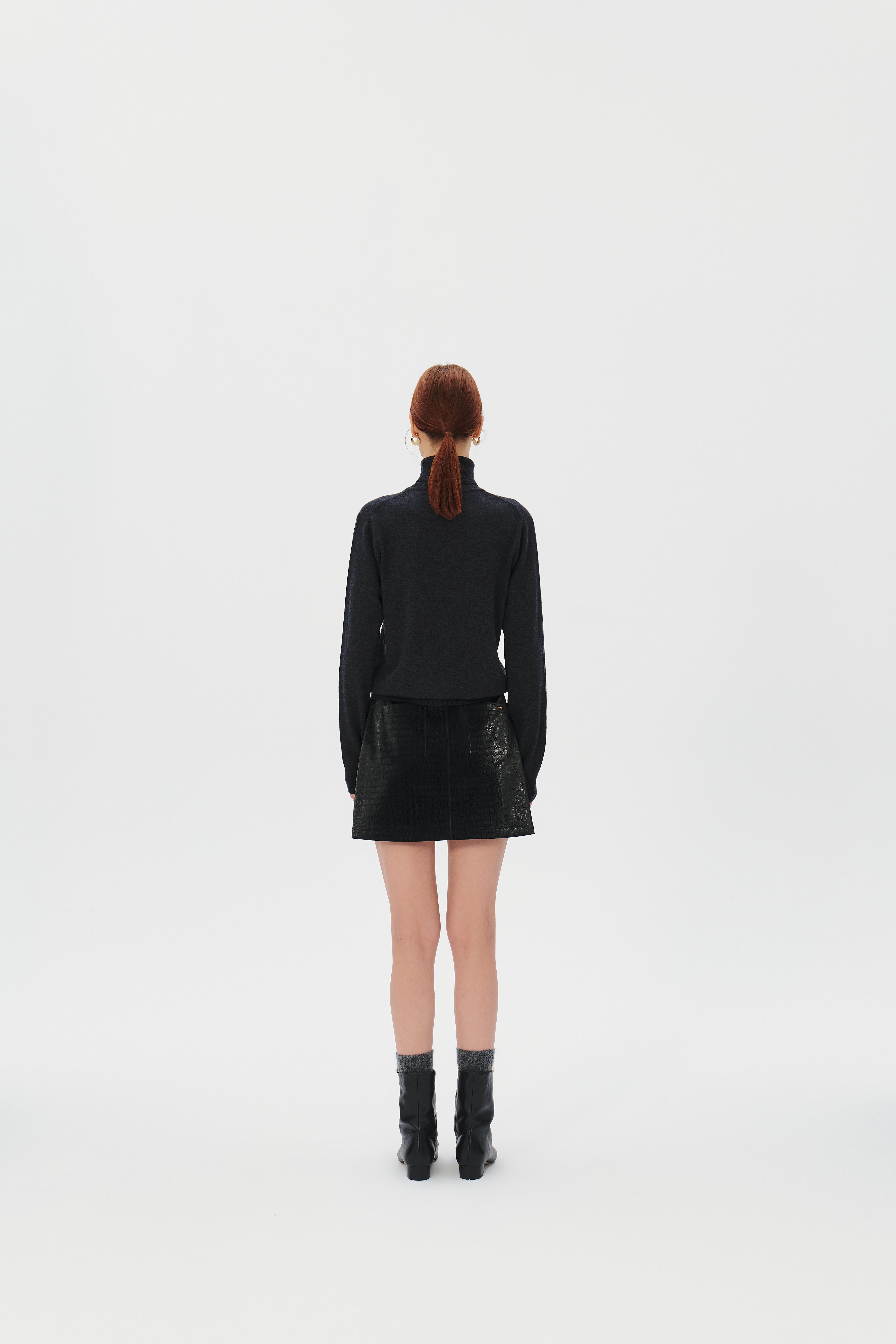 Turtleneck Superfine Merino Wool Sweater