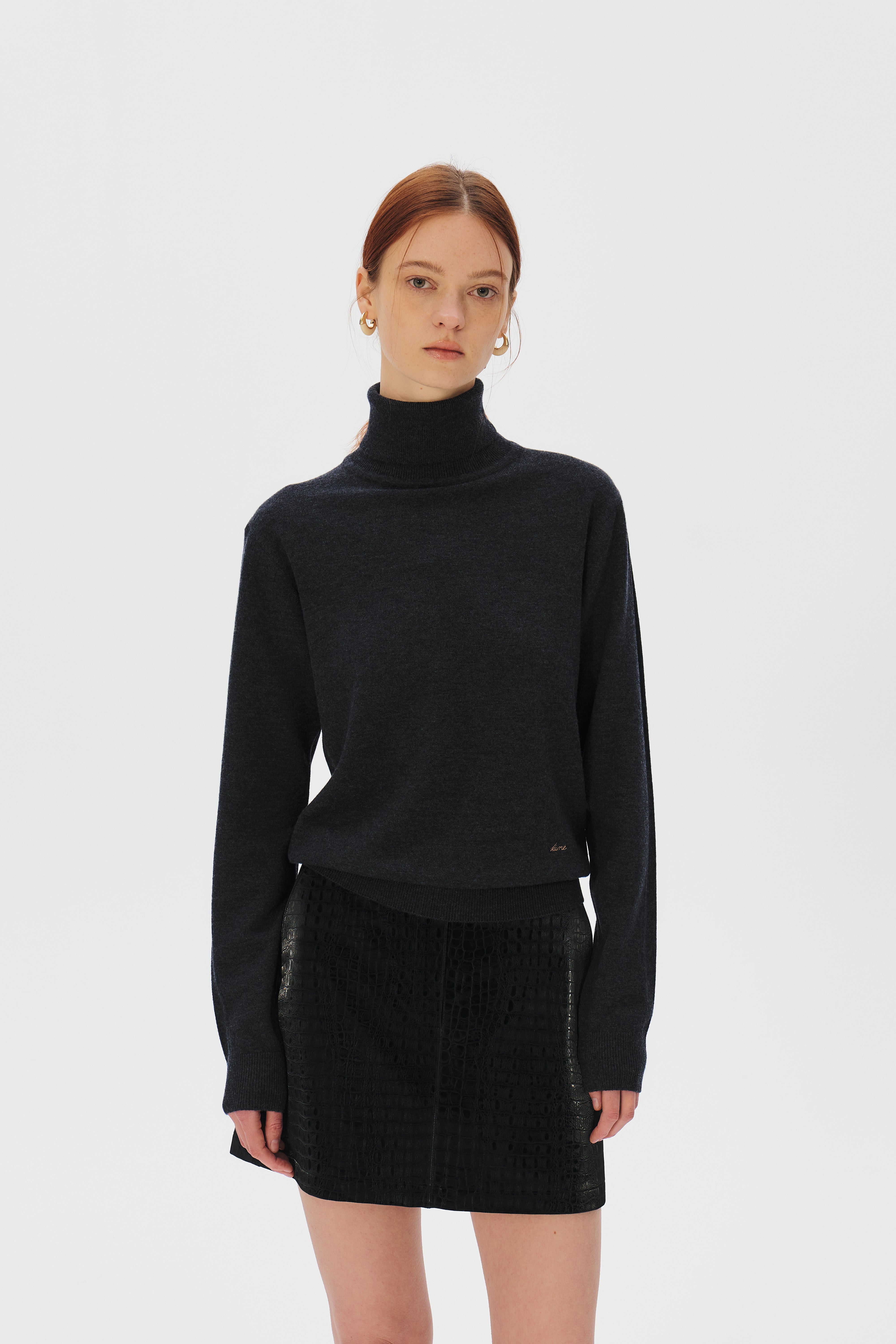 Turtleneck Superfine Merino Wool Sweater