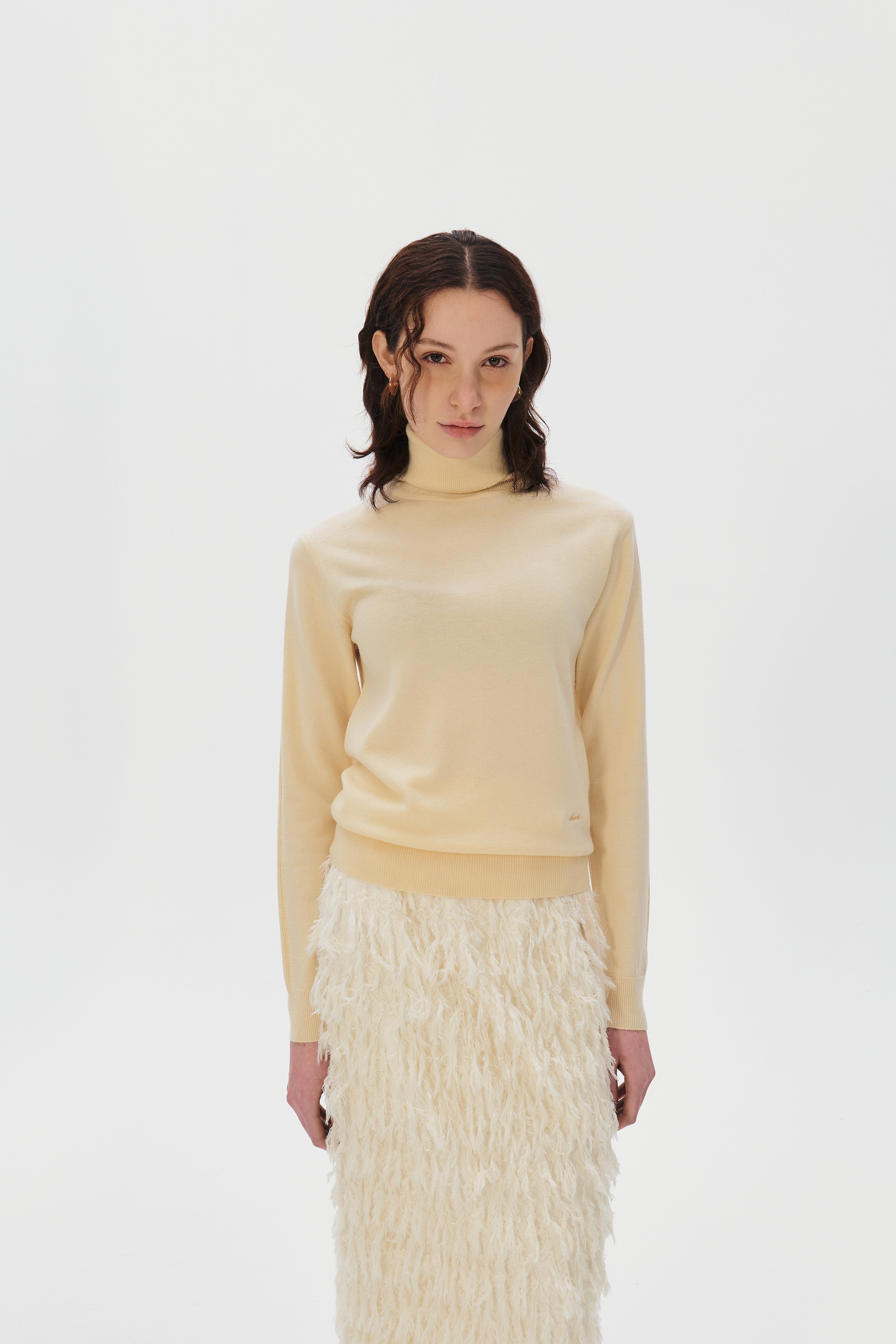 Turtleneck Superfine Merino Wool Sweater