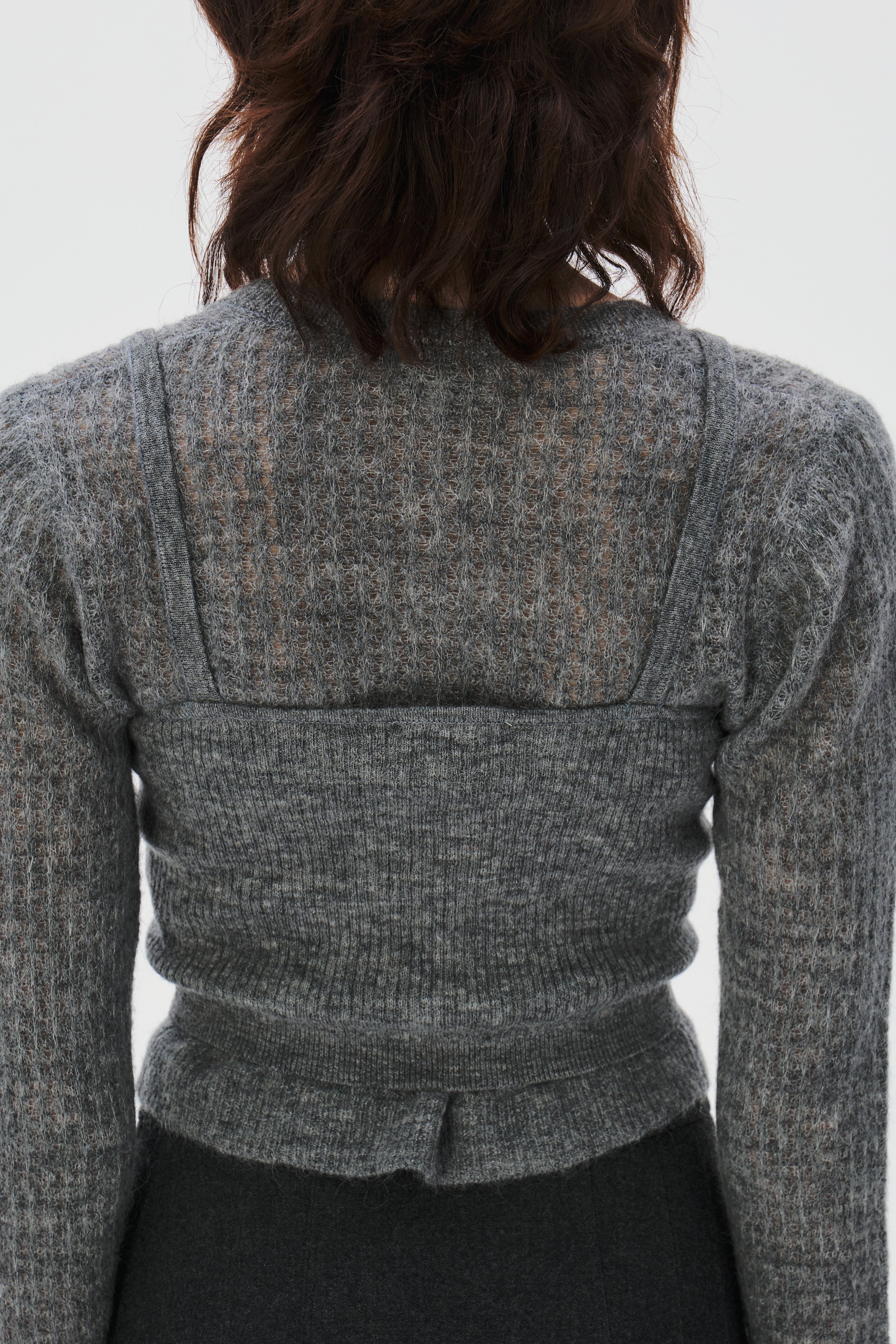 Mohair Cardigan Camisol Set