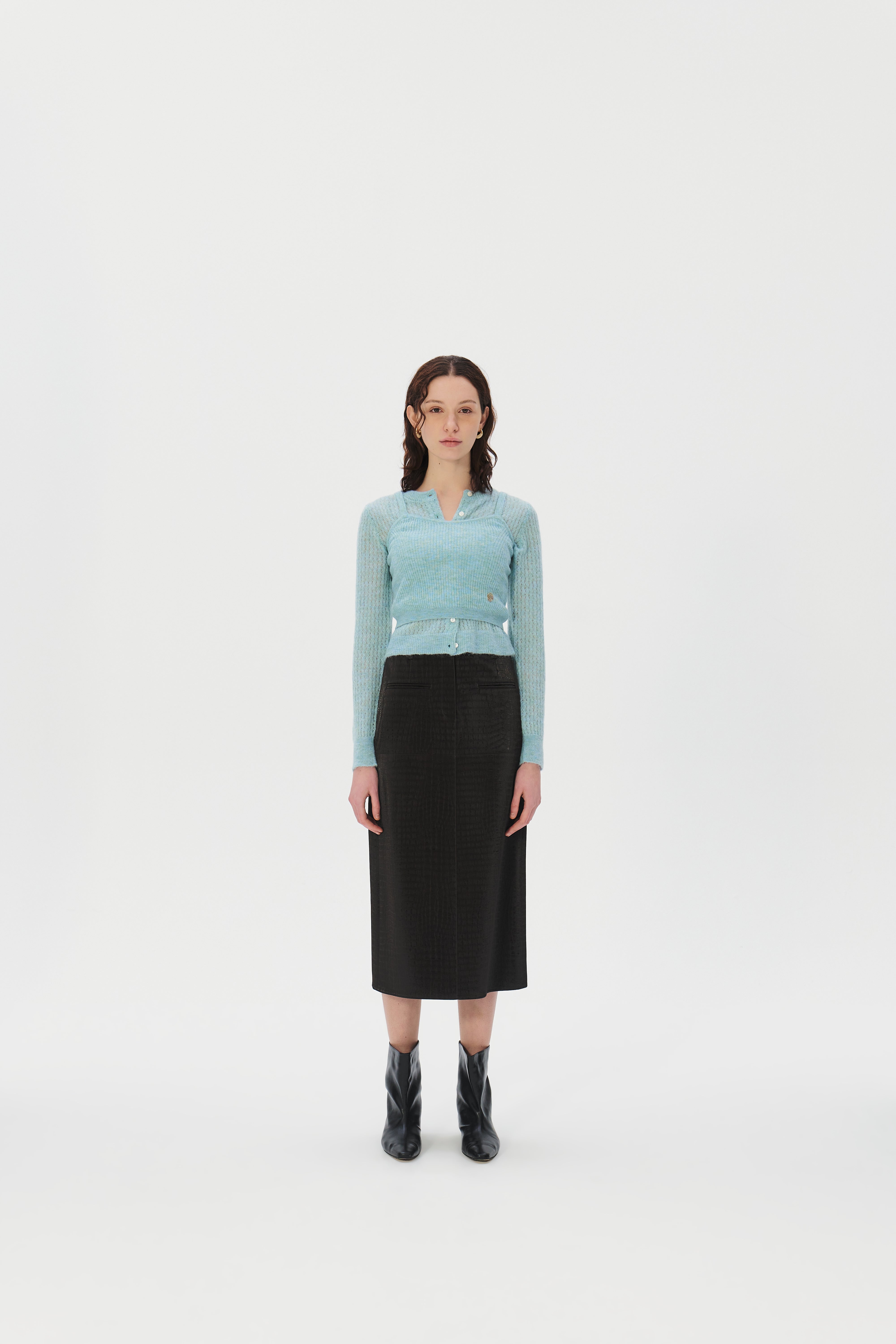 Mohair Cardigan Camisol Set
