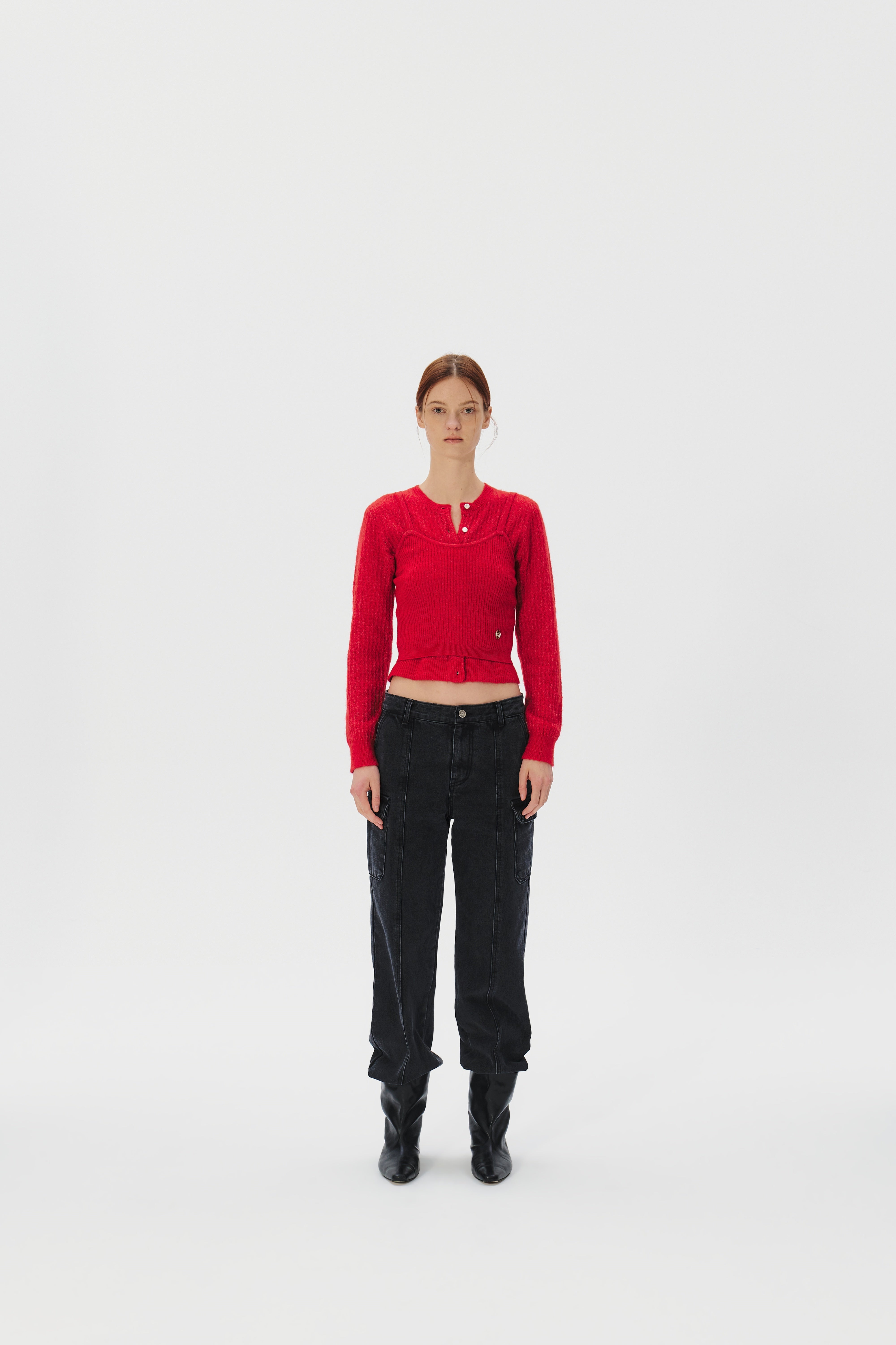 Mohair Cardigan Camisol Set