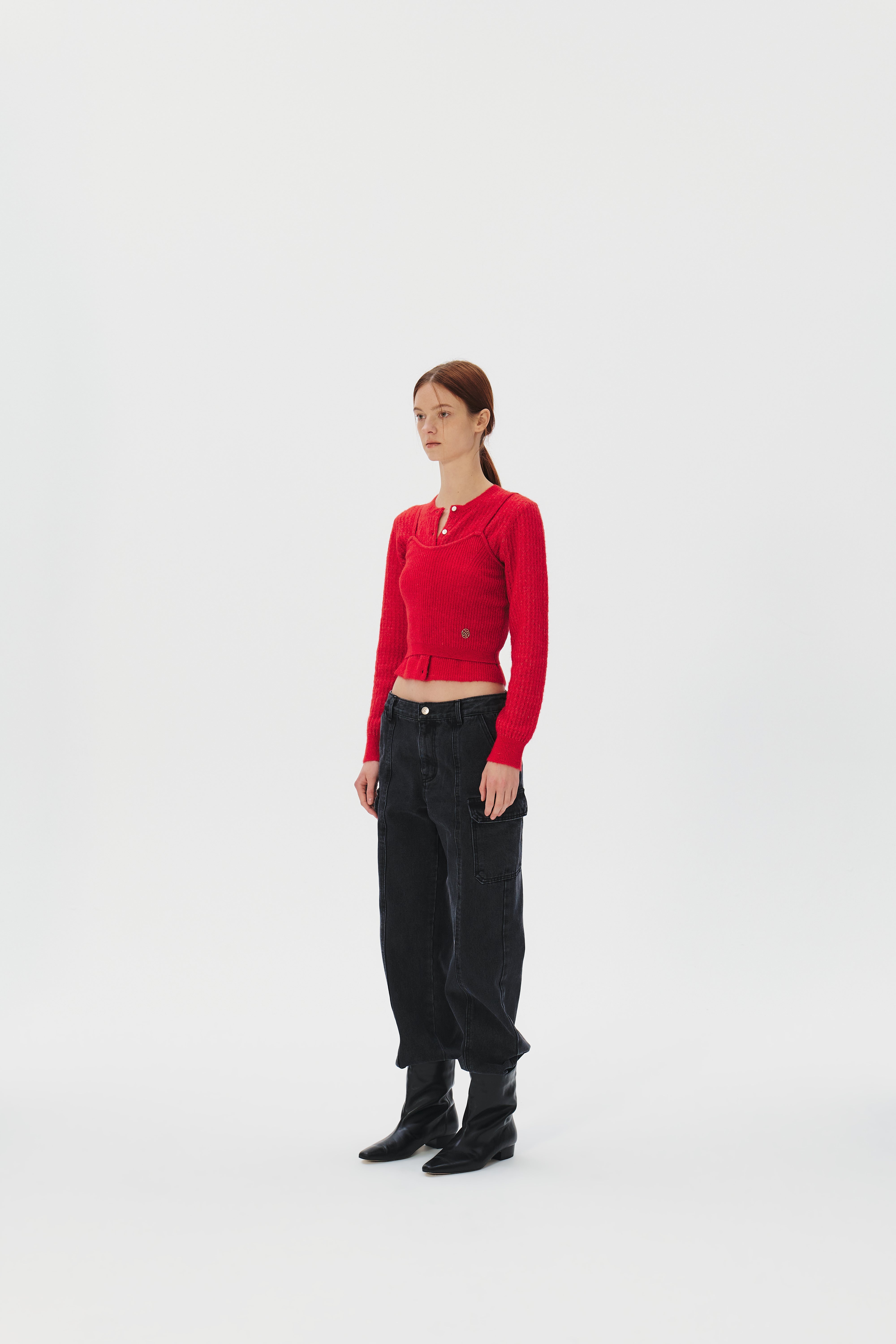 Mohair Cardigan Camisol Set