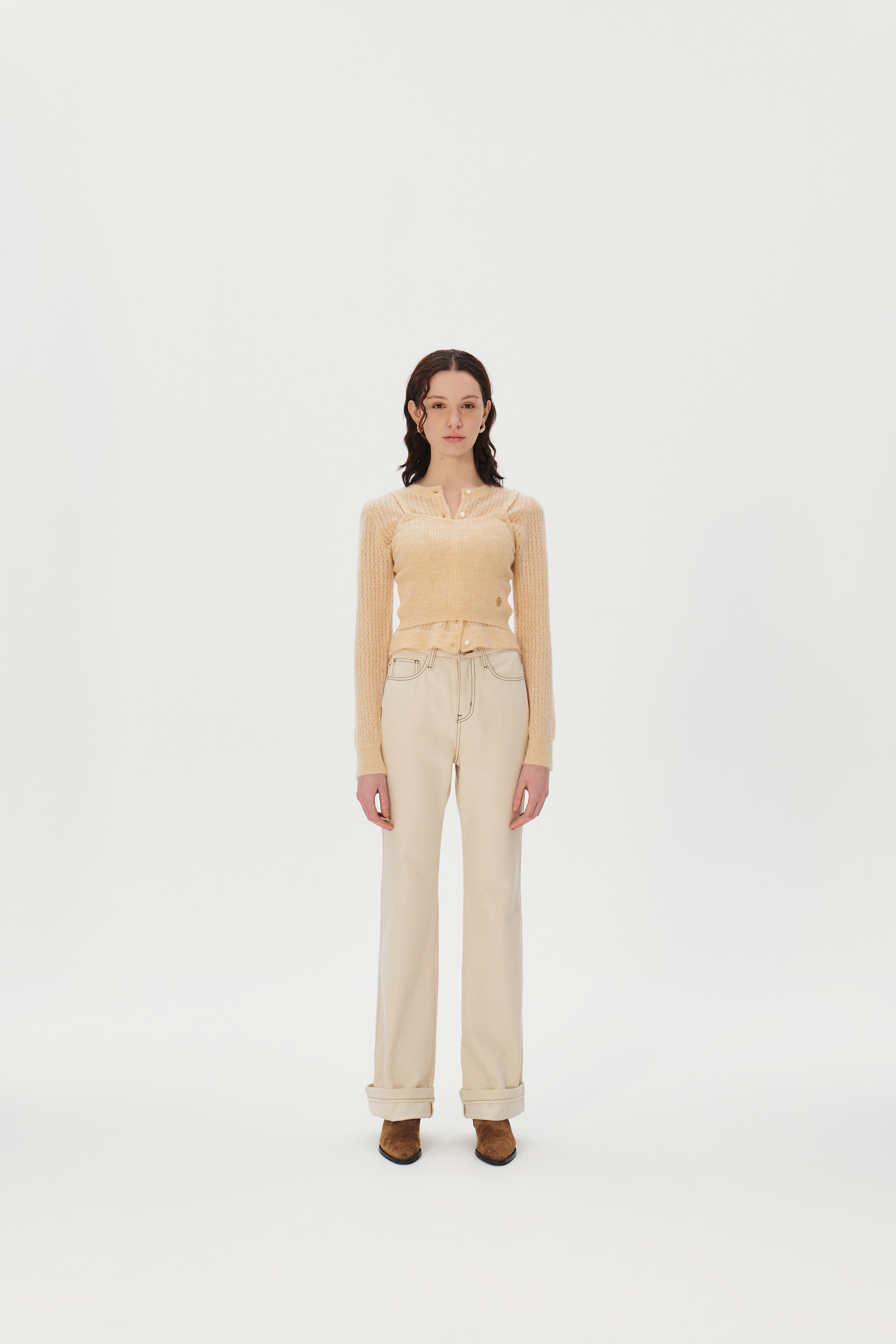 Mohair Cardigan Camisol Set