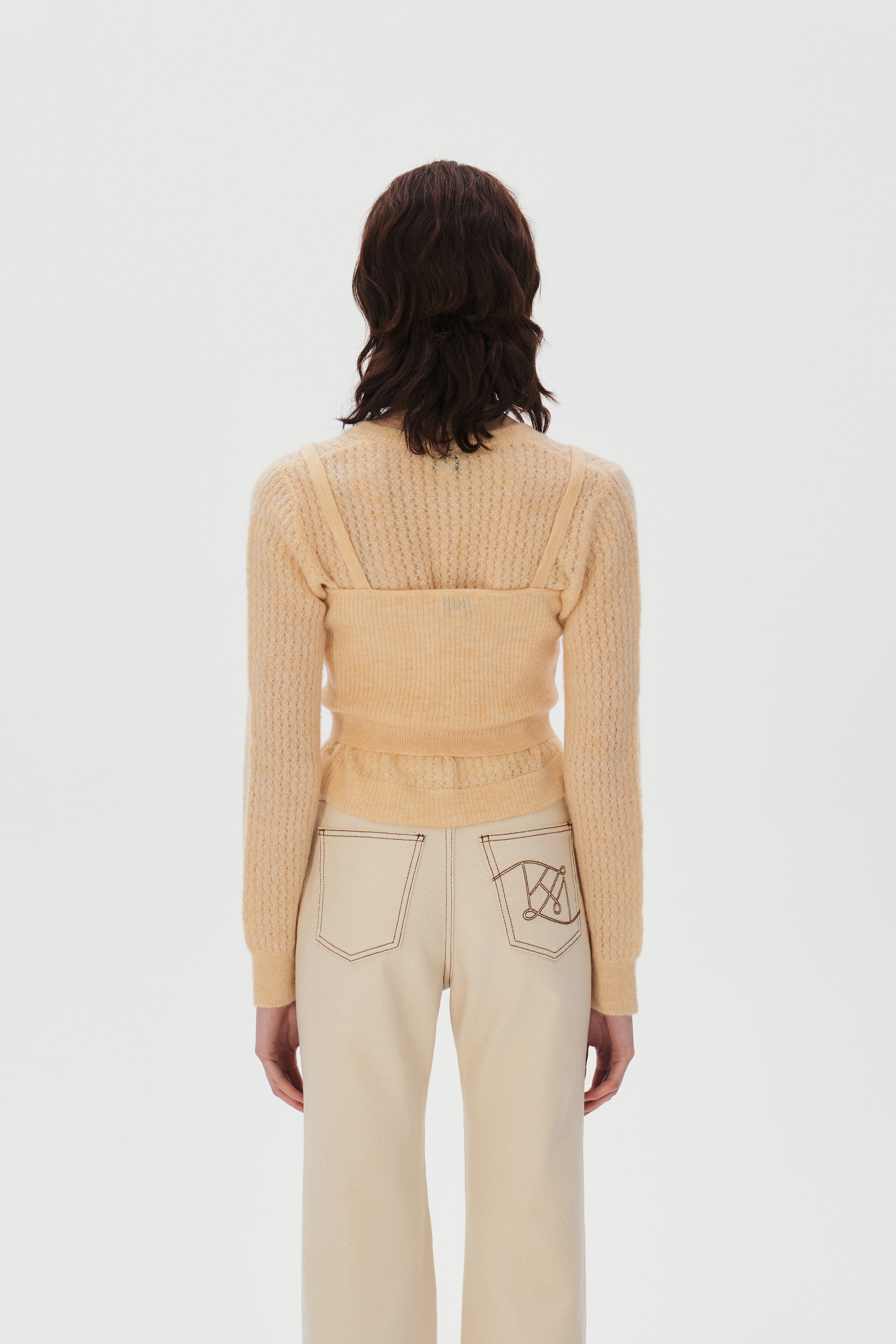 Mohair Cardigan Camisol Set