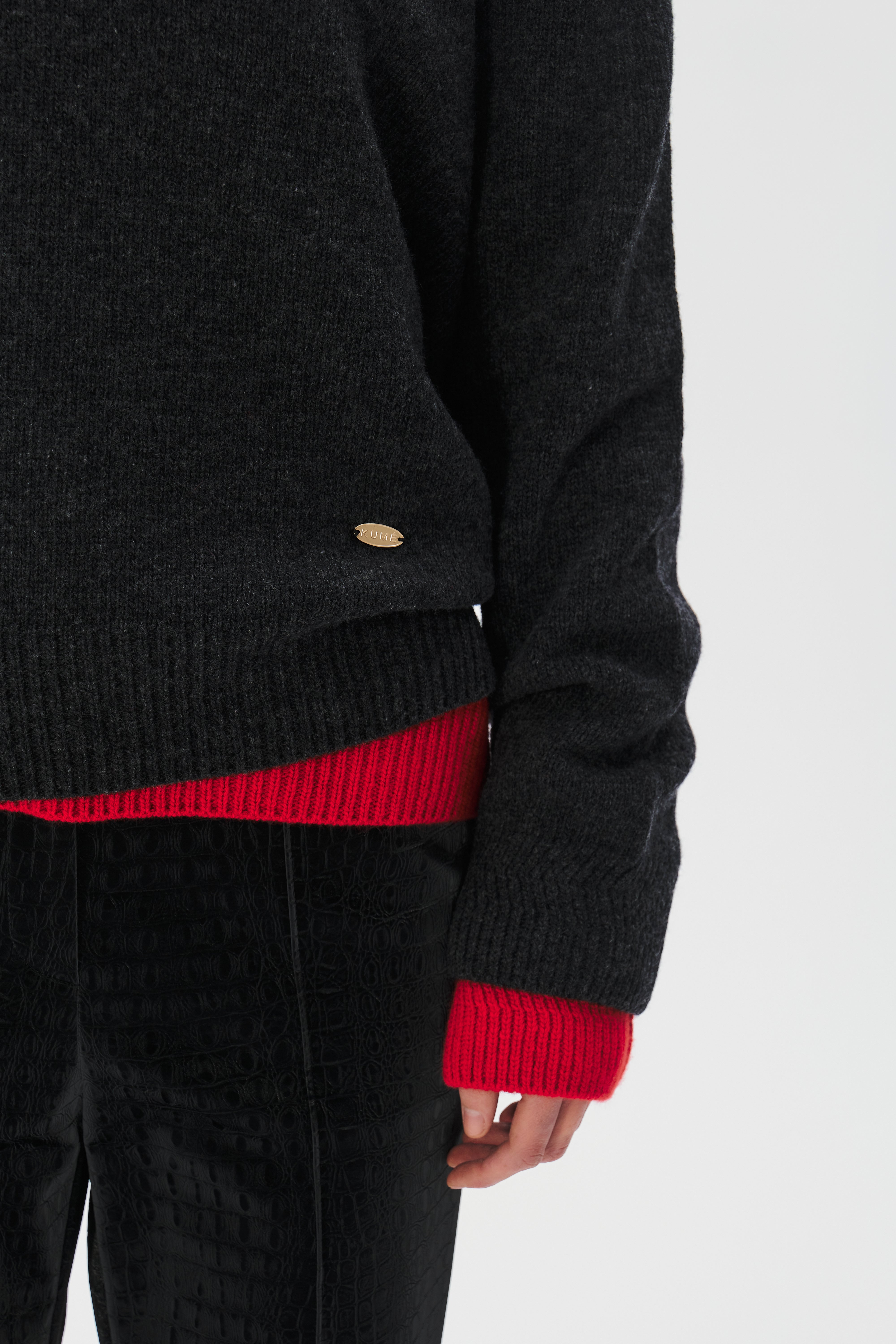 V-neck Superfine Merino Wool Sweater
