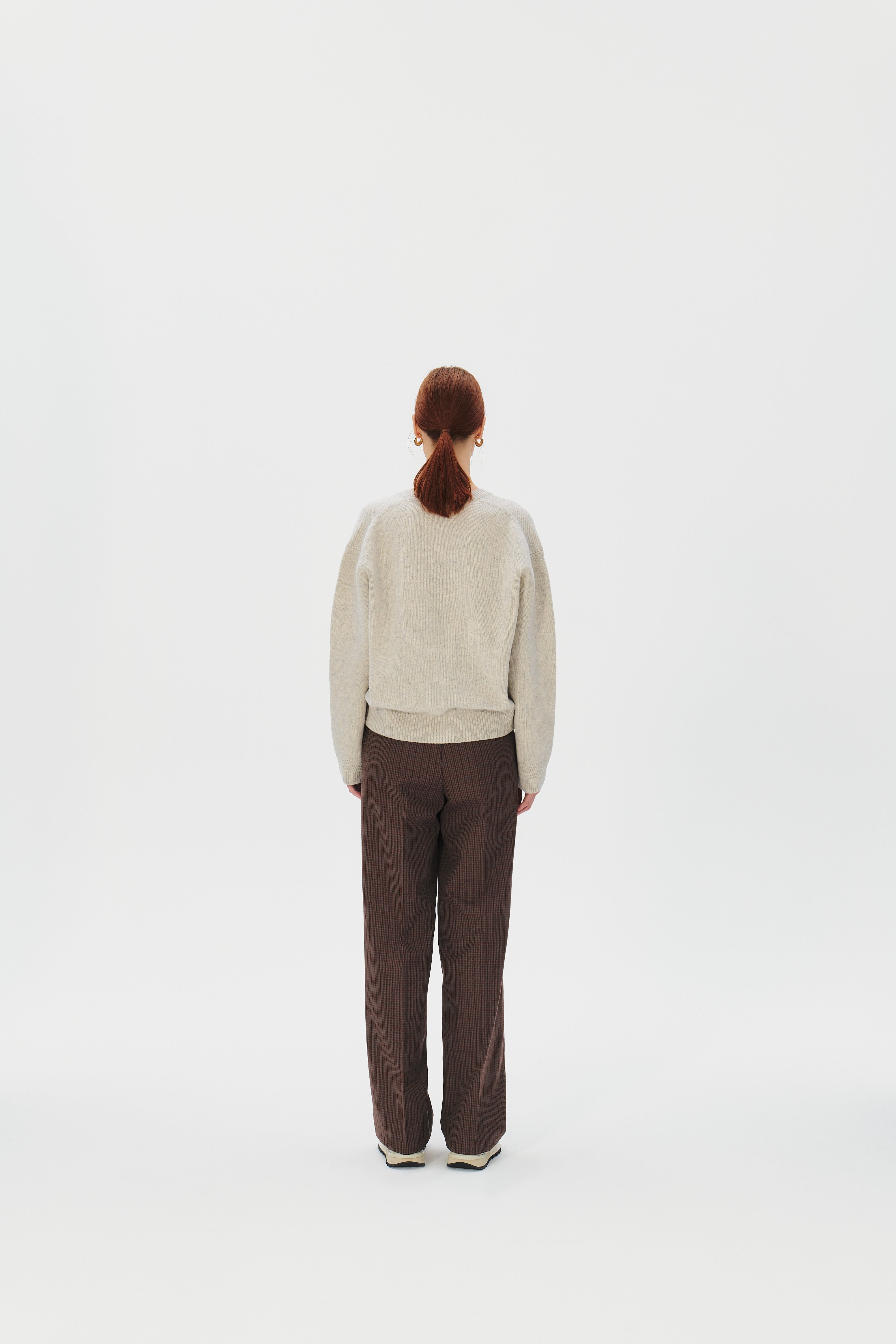 V-neck Superfine Merino Wool Sweater