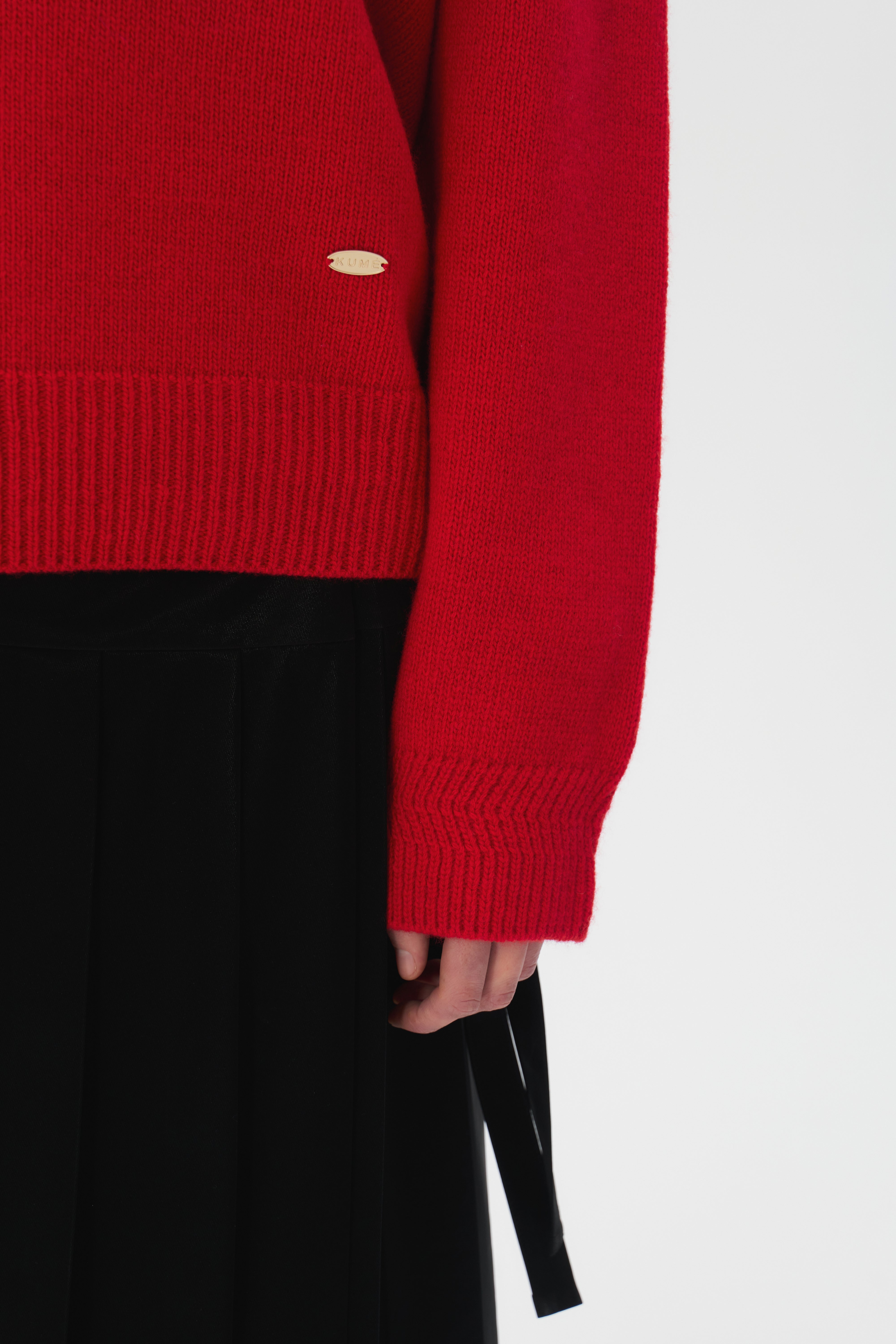 V-neck Superfine Merino Wool Sweater