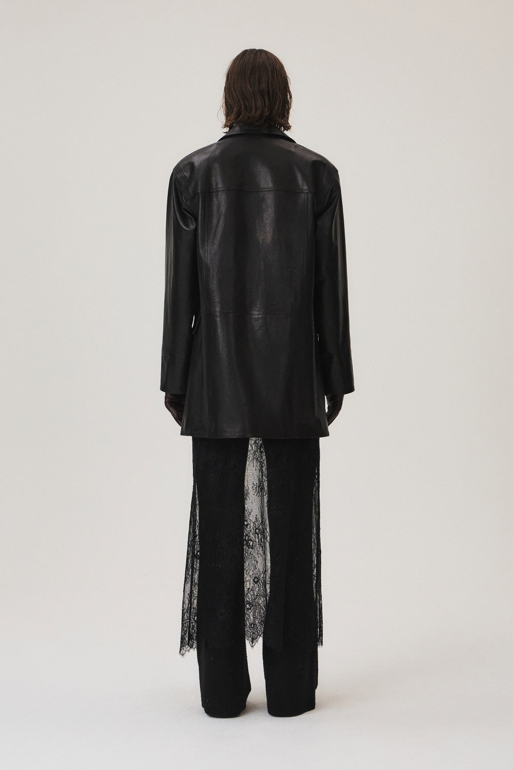 Napa Leather Half Coat