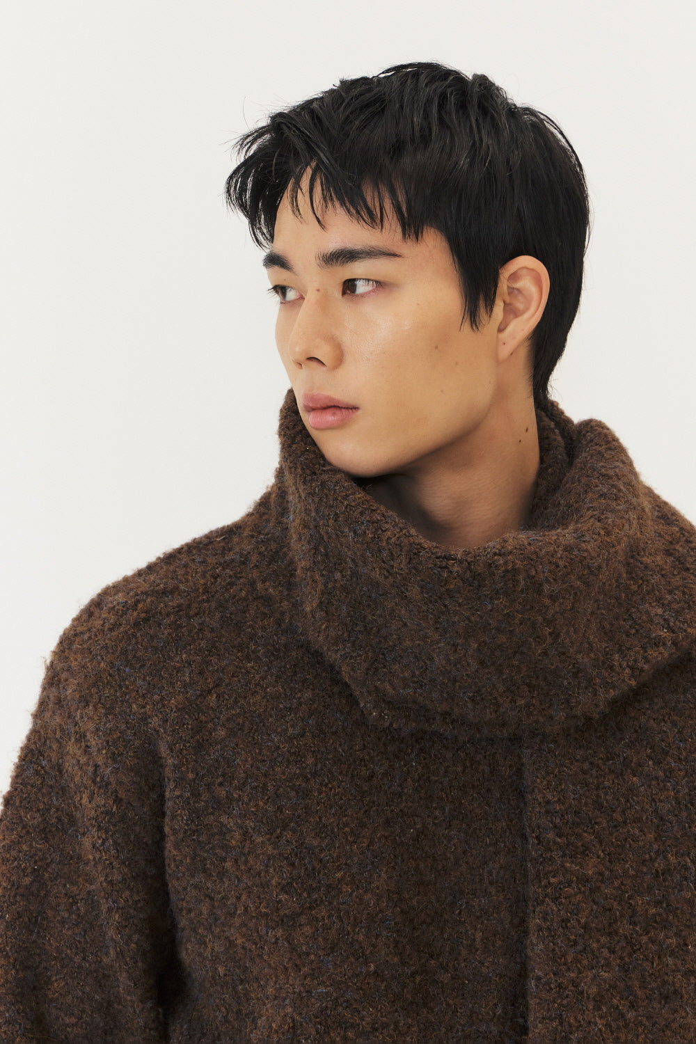 Wool Blend Knitted Muffler