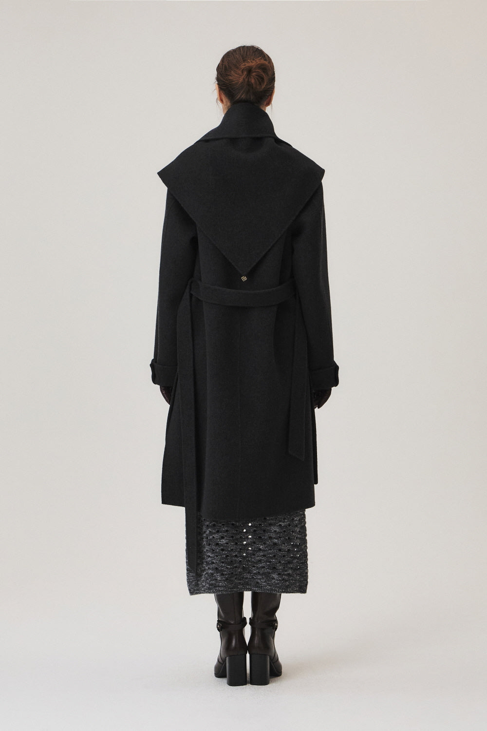 Handmade Cashmere Blend Muffler Coat