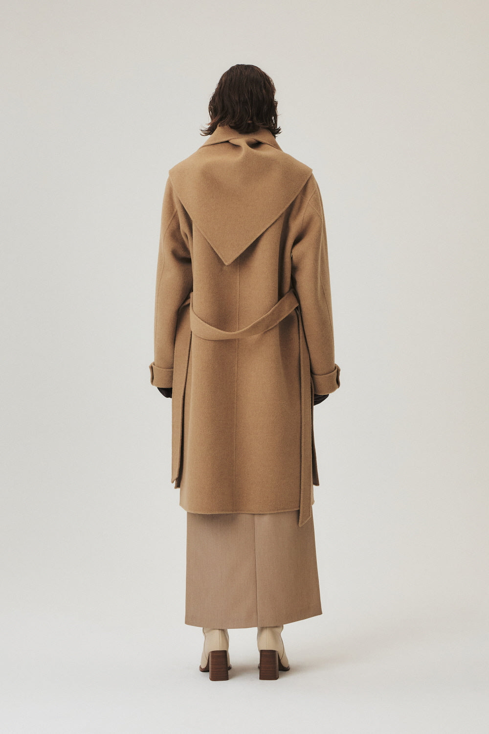 Handmade Cashmere Blend Muffler Coat