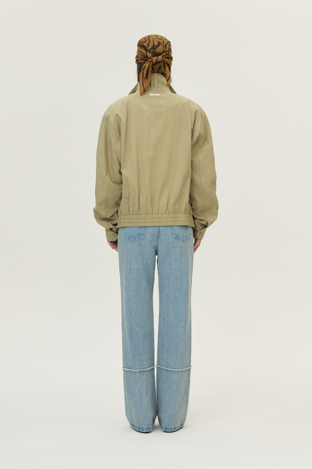 Lightweight Oversized Blouson, Olive