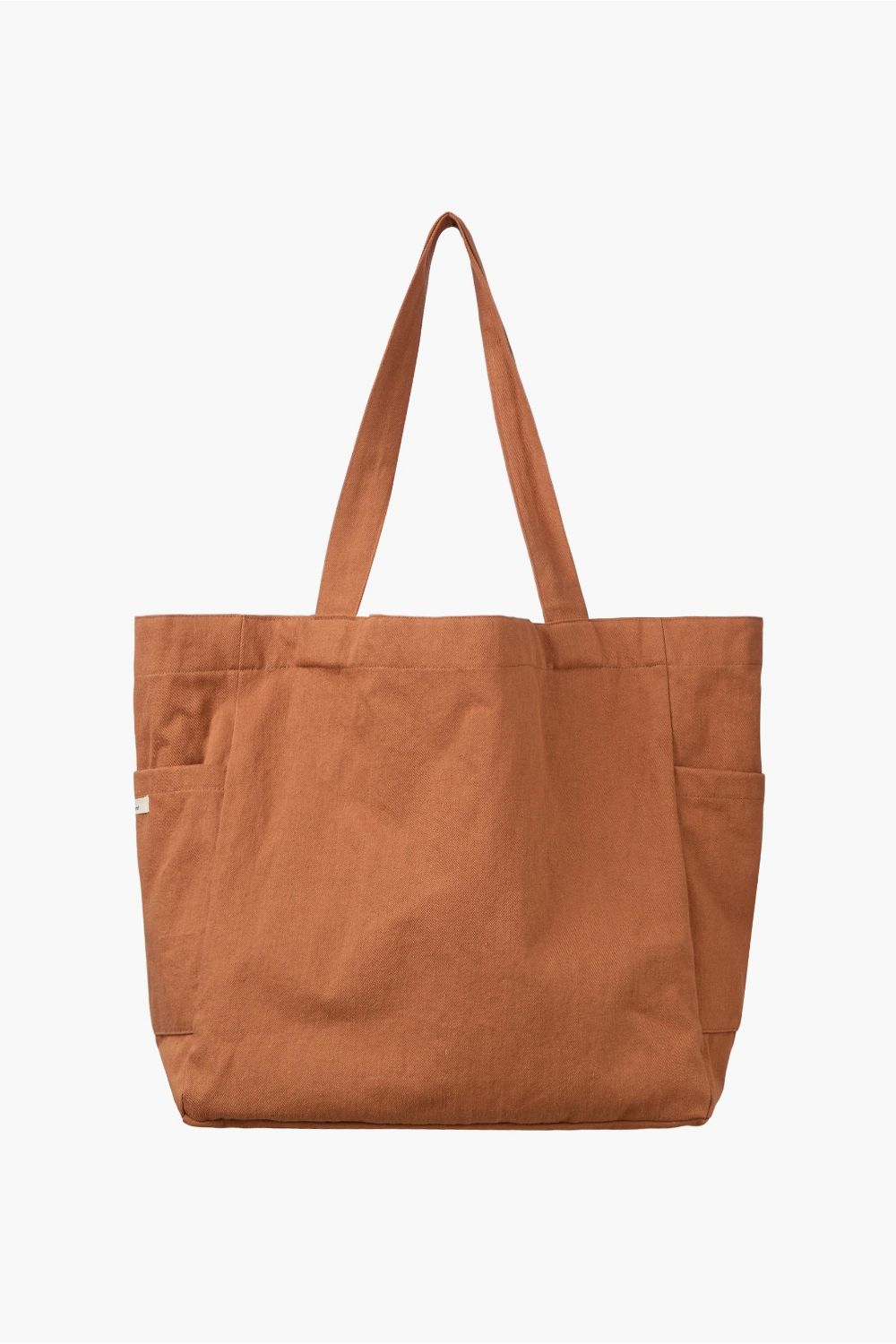 Logo Embroidered Canvas Bag, Orange